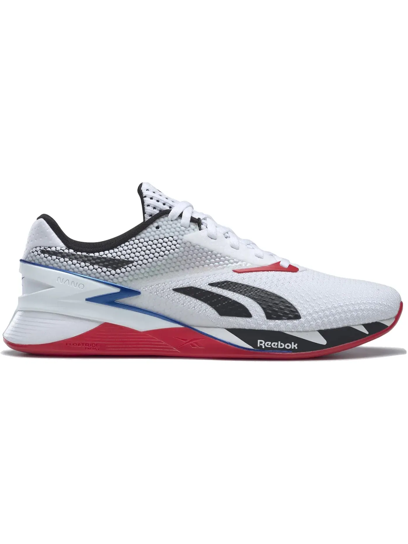 Кроссовки мужские Reebok Lifestyle Nano X3, повседневные — изображение 1 из 1, белый/черный/синий