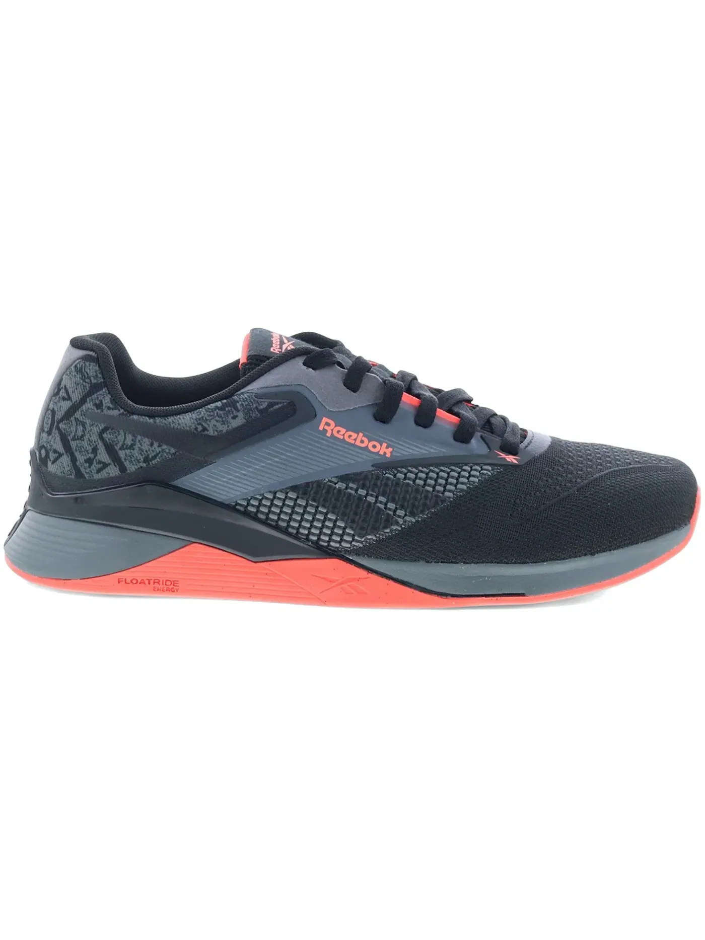 Кроссовки мужские Reebok Nano X4, для фитнеса — изображение 1 из 1, серый/черный/оранжевый