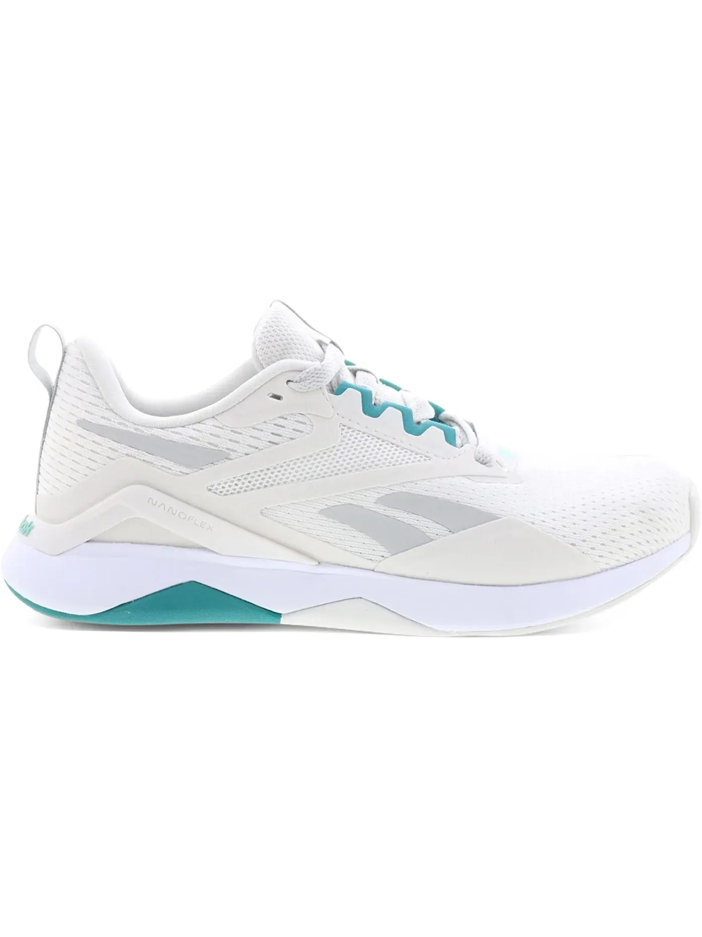 Кроссовки женские Reebok Nanoflex TR 2.0 Lifestyle, дышащие — изображение 1 из 1, серый//белый