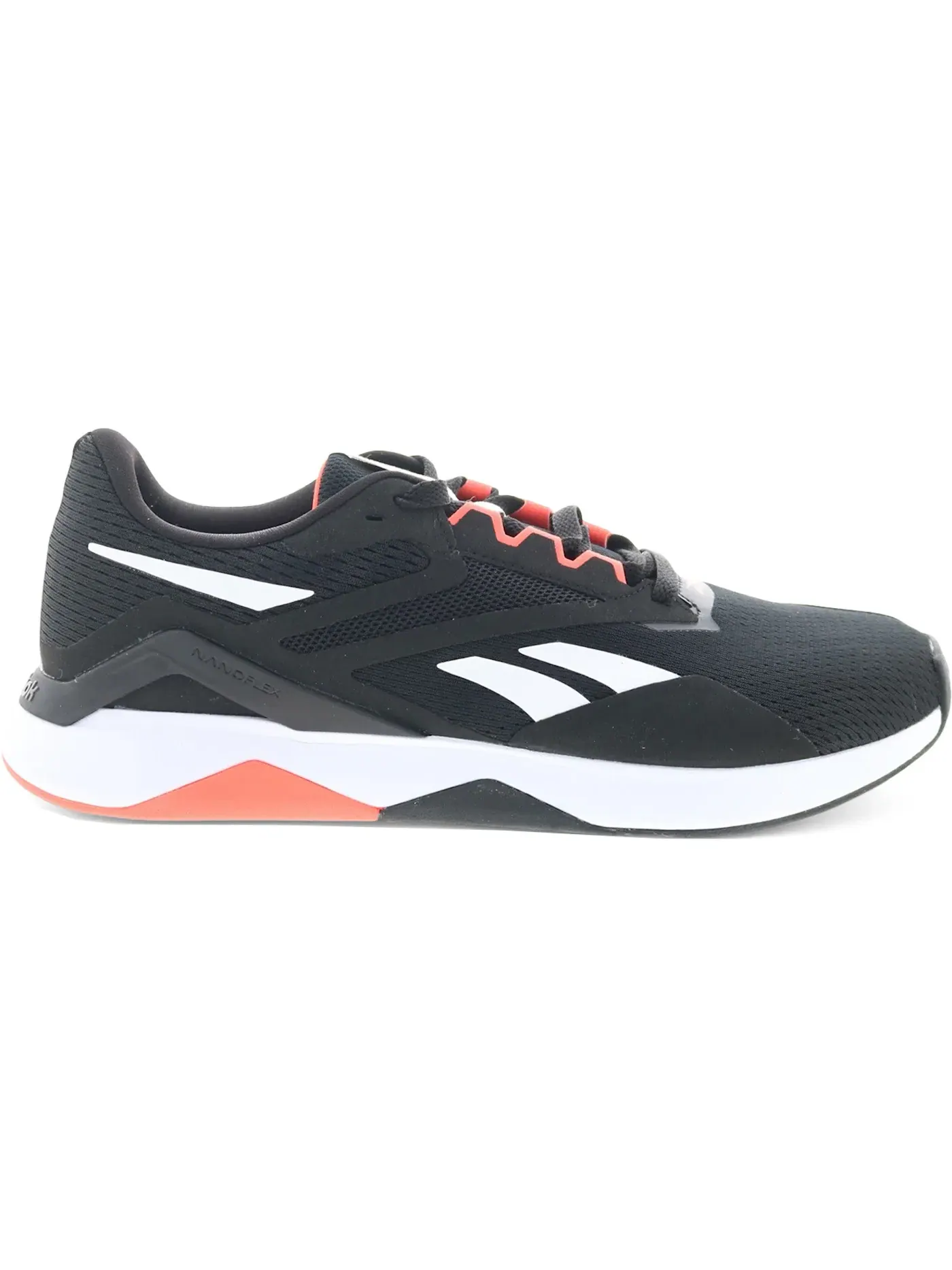 Кроссовки мужские Reebok Nanoflex TR 2.0, повседневные — изображение 1 из 1, черный/белый/оранжевый