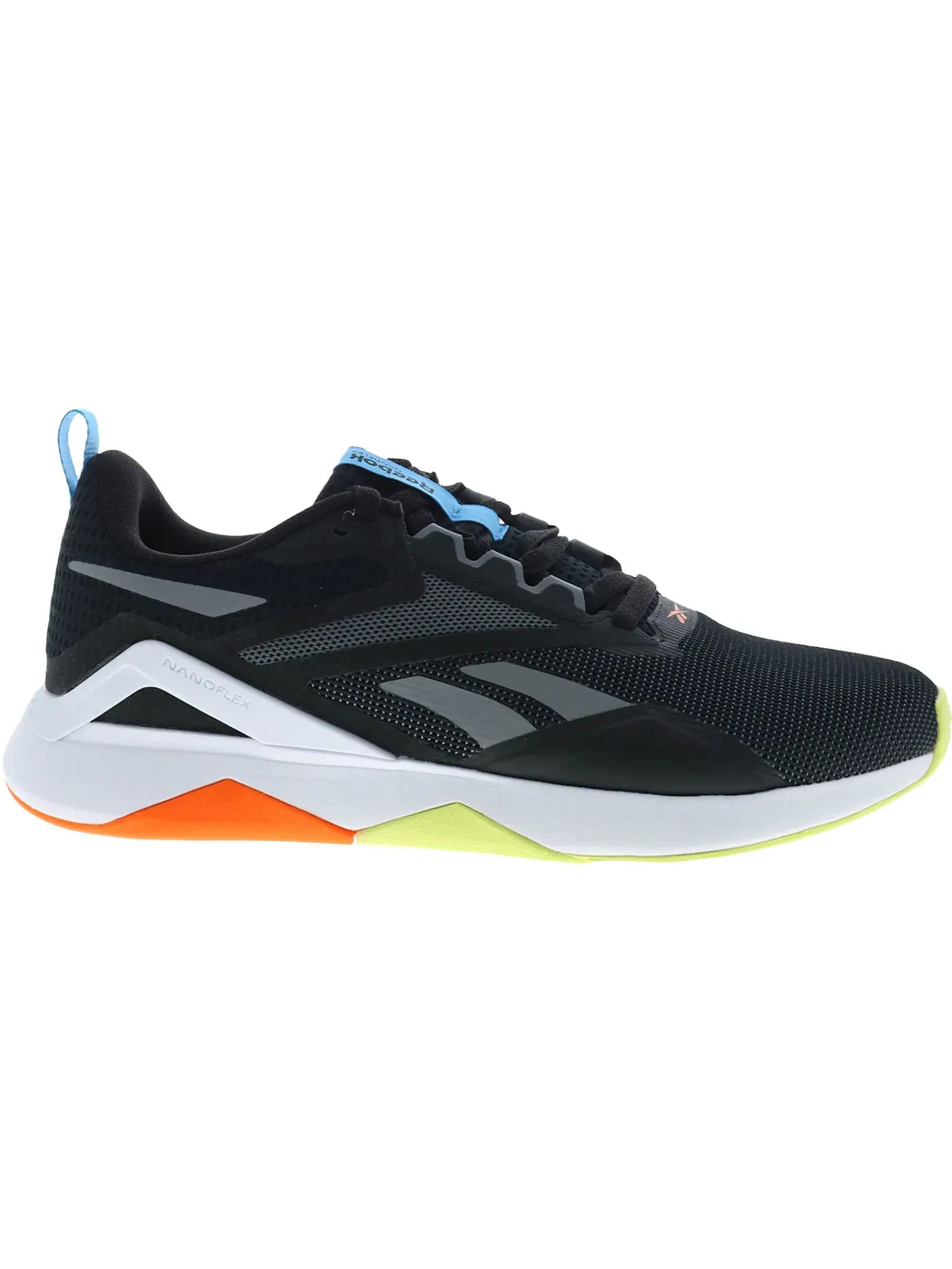 Кроссовки мужские Reebok Nanoflex TR 2.0, универсальные — изображение 1 из 1, черный/серый/оранжевый