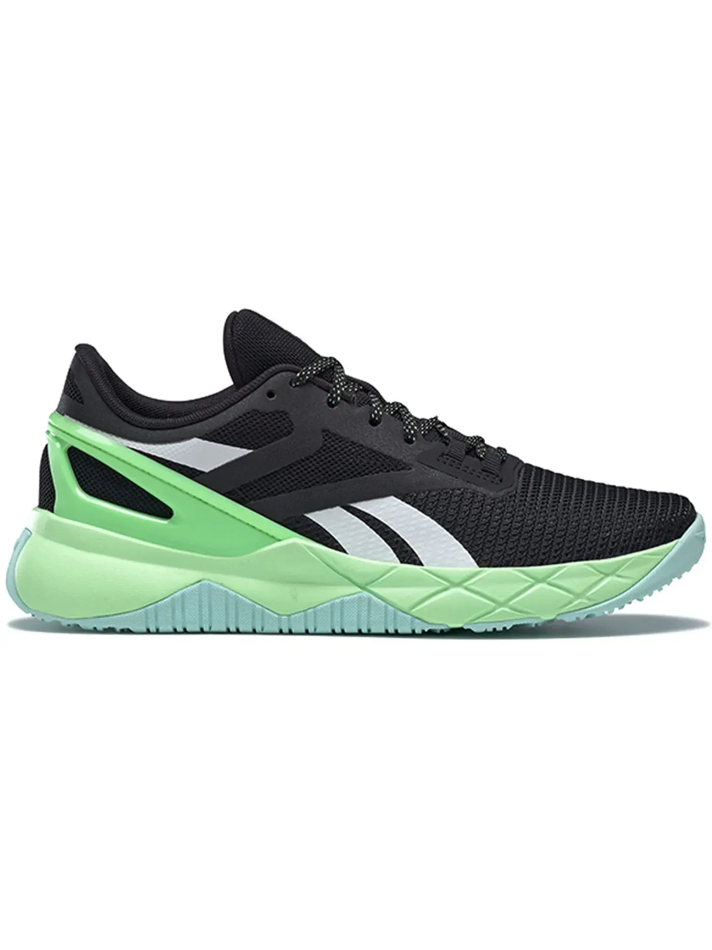 Кроссовки женские Reebok Nanoflex TR, для фитнеса — изображение 1 из 1, черный//неоновый