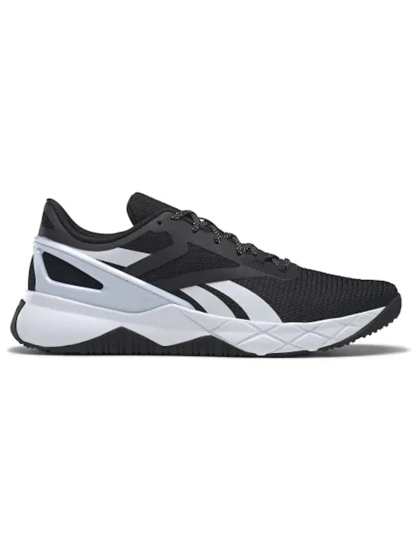 Кроссовки мужские Reebok Nanoflex TR для фитнеса, текстильный верх — изображение 1 из 1, черный/белый/черный