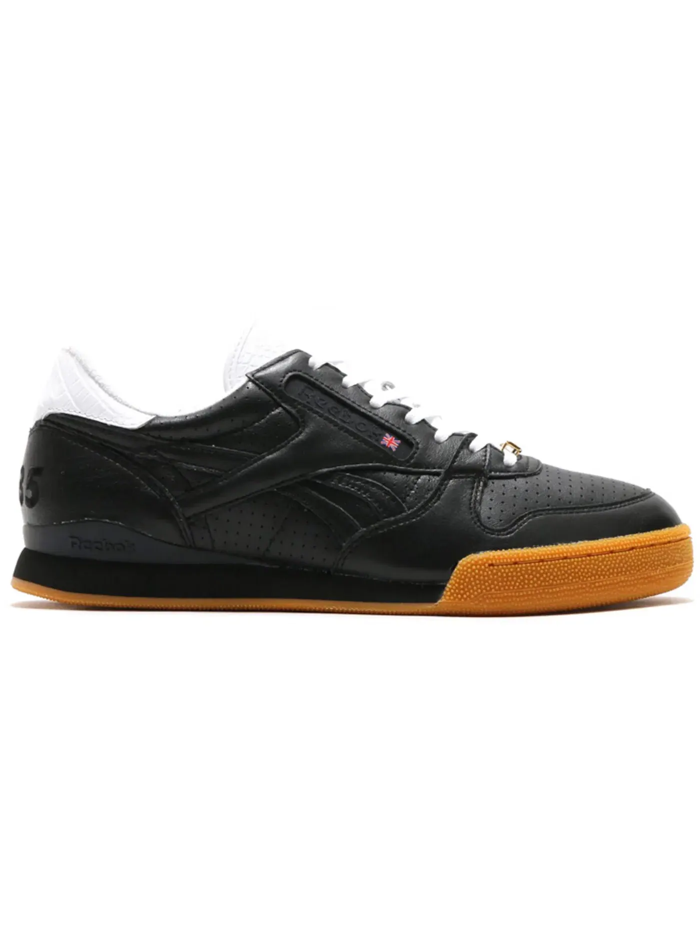 Кроссовки мужские Reebok Lifestyle Phase 1, кожаные — изображение 1 из 1, черный/белый