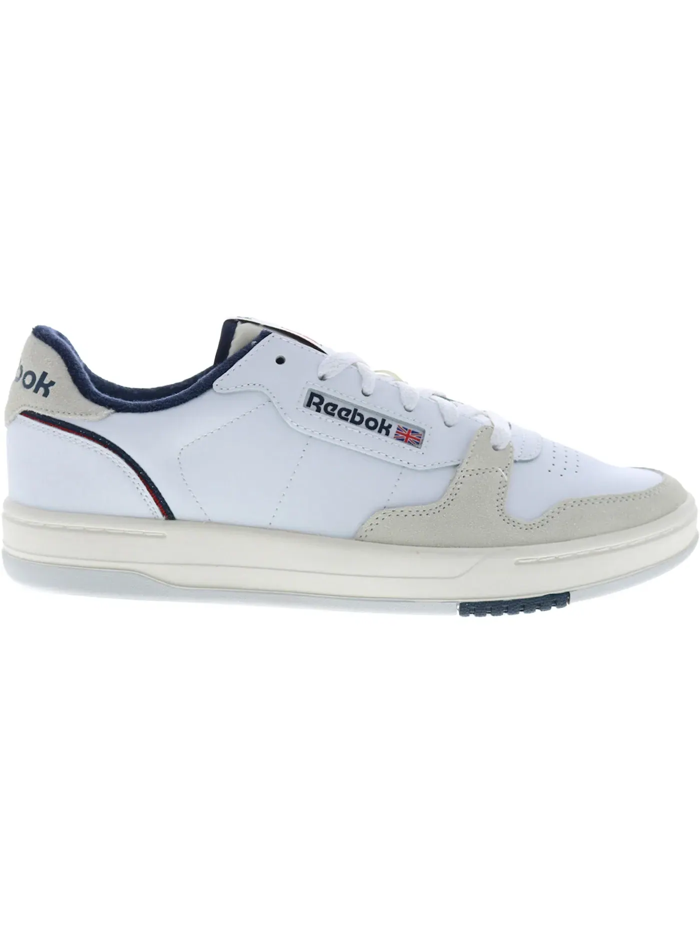 Кроссовки Reebok Lifestyle Phase Court, кожа и текстиль — изображение 1 из 1, белый//темно-синий