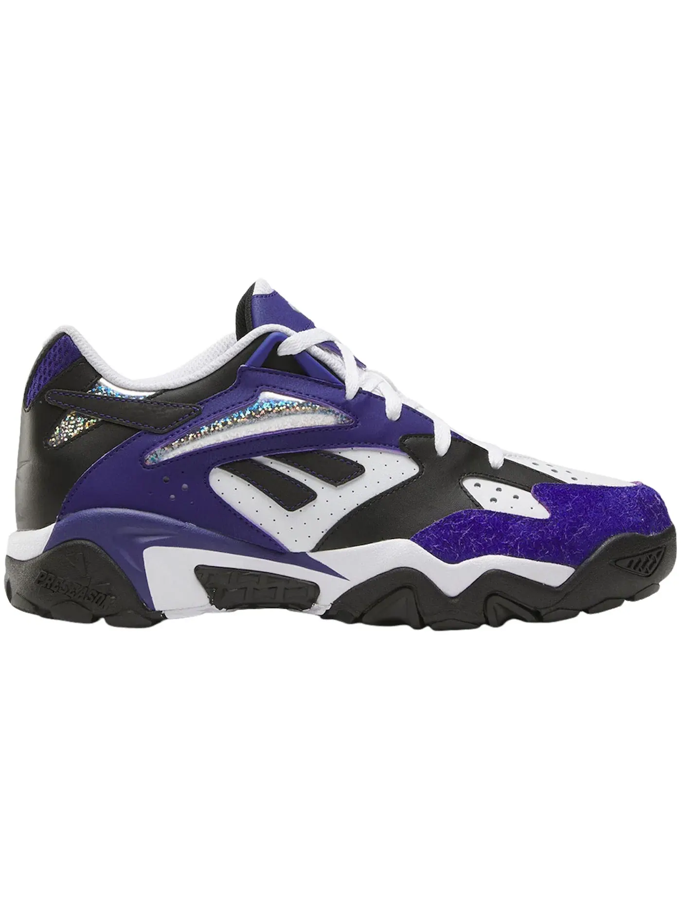 Кроссовки мужские Reebok Preseason 94 Low, Lifestyle с принтом — изображение 1 из 1, фиолетовый/черный/белый
