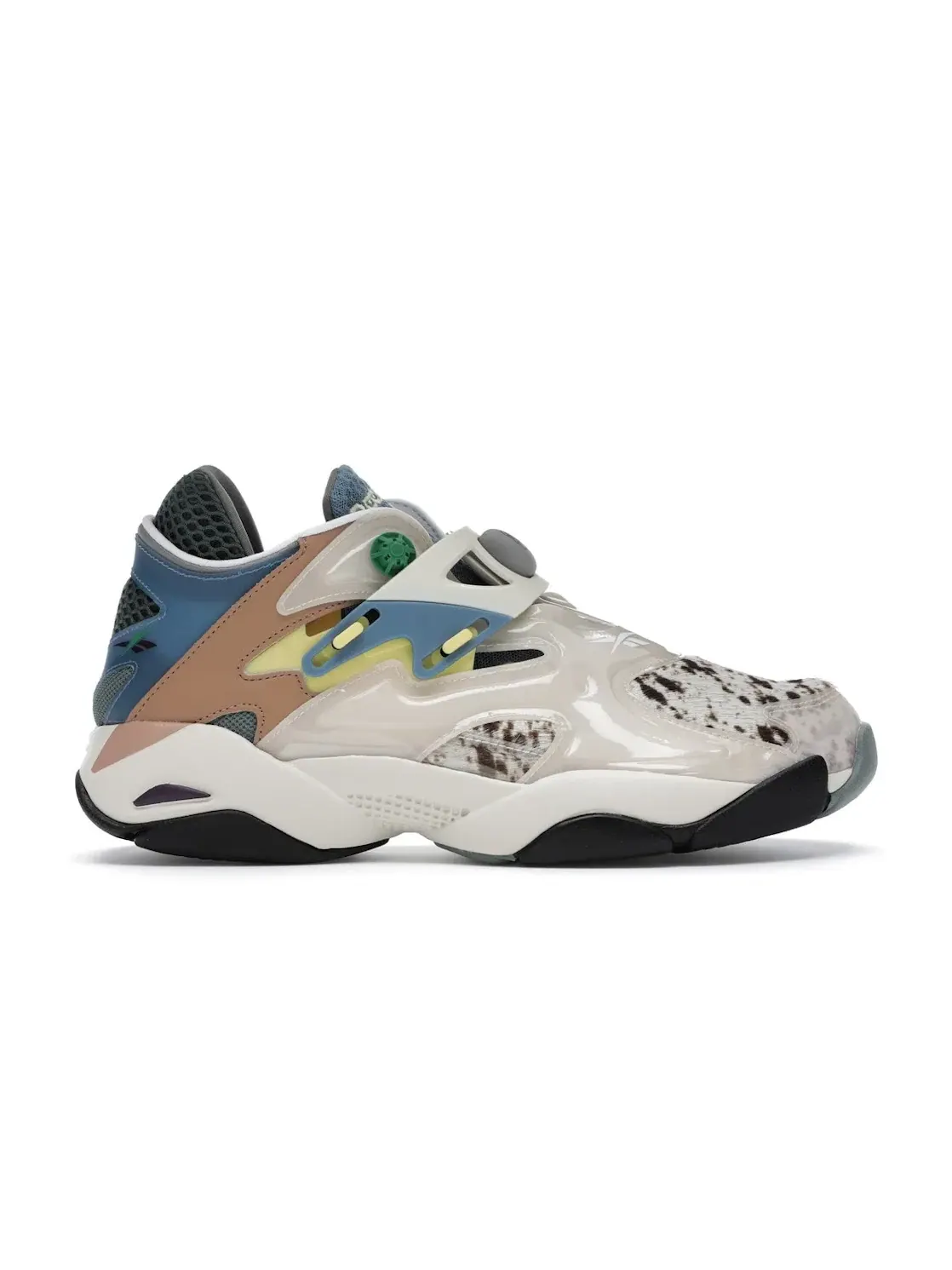 Кроссовки мужские Reebok Pump Court Brain Dead, с принтом — изображение 1 из 4, белый/зеленый-красный