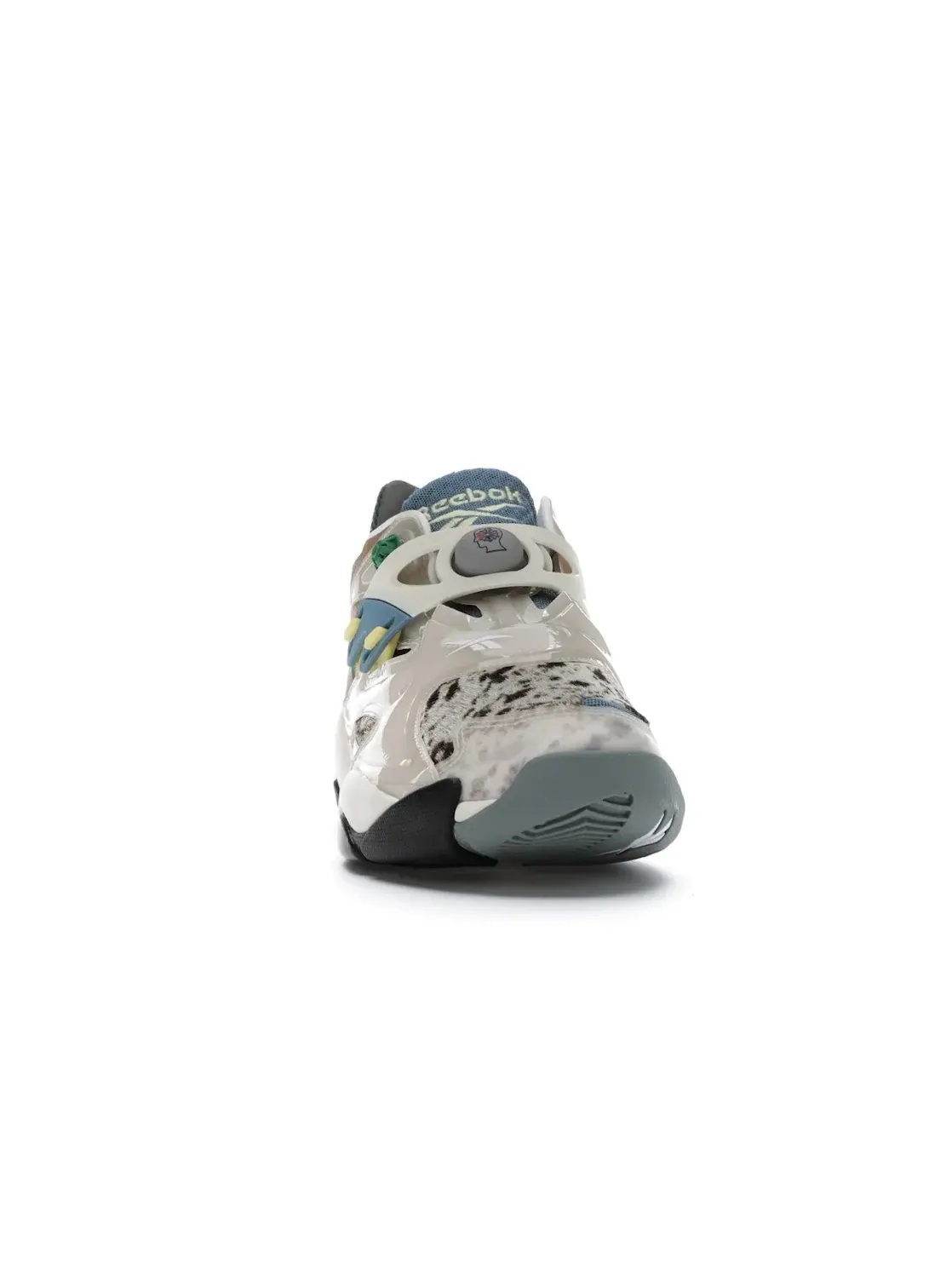 Кроссовки мужские Reebok Pump Court Brain Dead, с принтом — изображение 2 из 4, белый/зеленый-красный