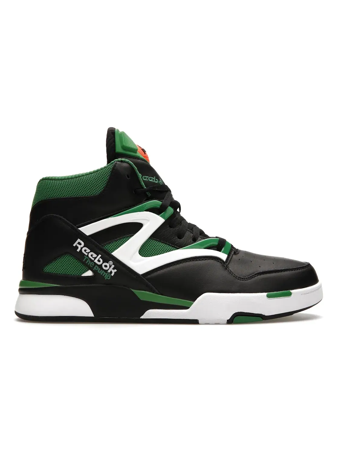 Кроссовки мужские Reebok Pump Omni Zone II, Lifestyle — изображение 1 из 4, черный/зеленый/белый