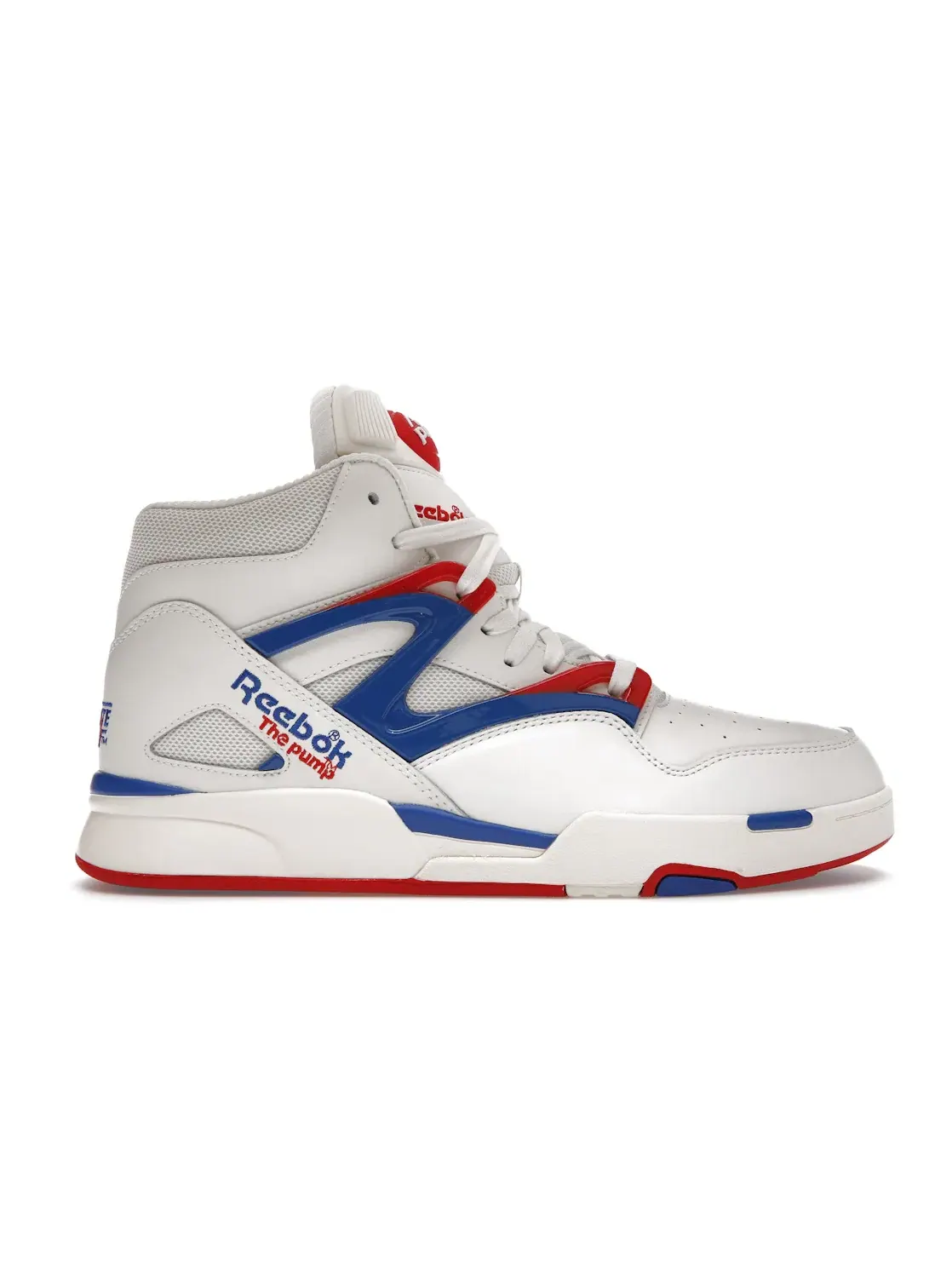 Кроссовки мужские Reebok Pump Omni Zone II, Lifestyle, с технологией Pump — изображение 1 из 4, синий красный