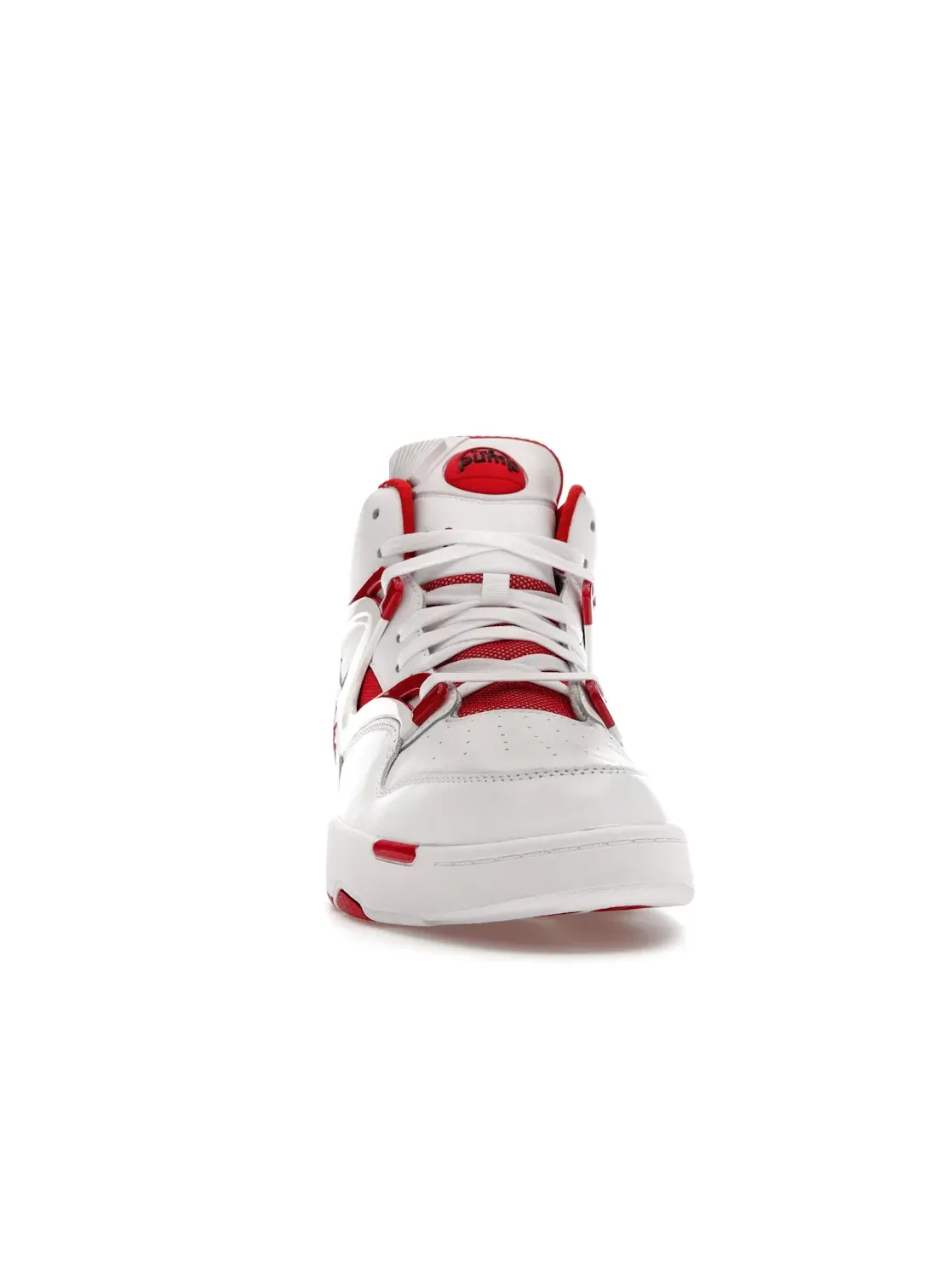 Баскетбольные кроссовки Reebok Pump Omni Zone II высокие, с технологией Hexalite — изображение 2 из 4, белый/красный