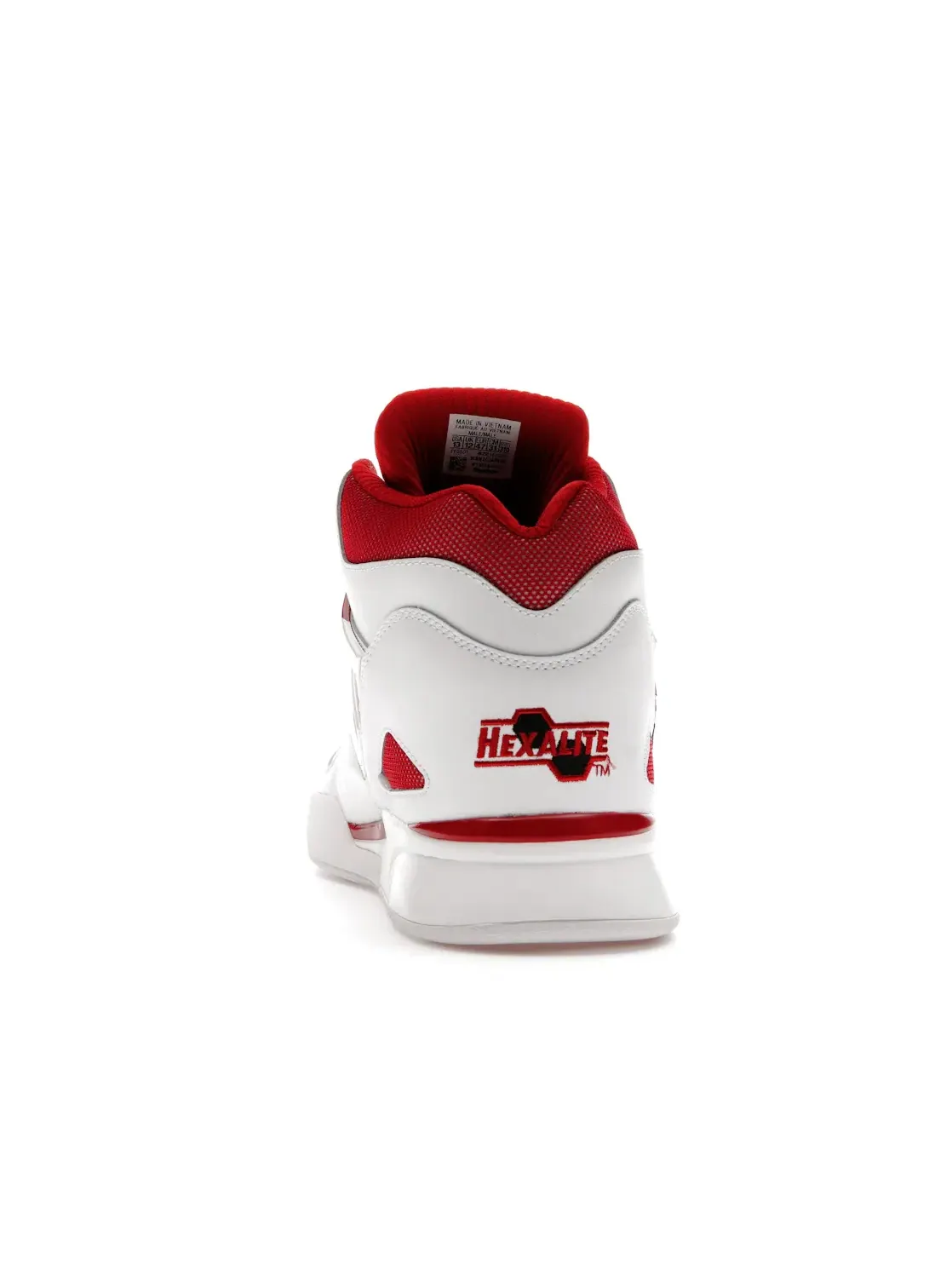 Баскетбольные кроссовки Reebok Pump Omni Zone II высокие, с технологией Hexalite — изображение 4 из 4, белый/красный