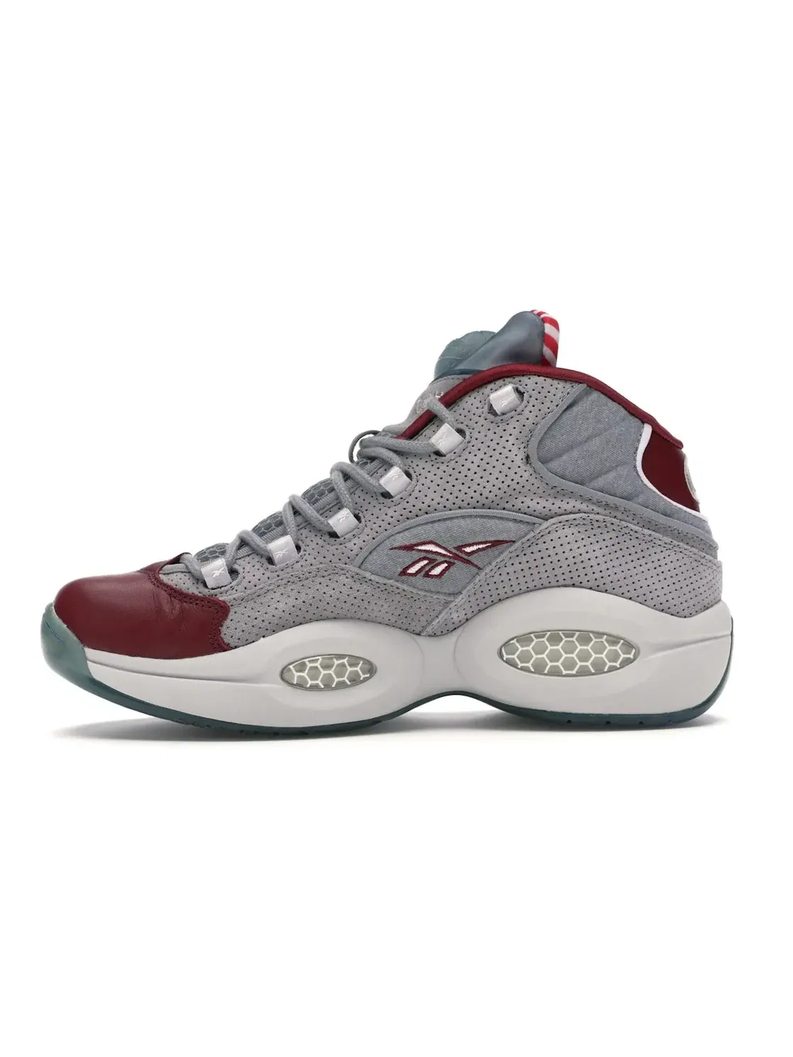 Кроссовки мужские Reebok Pump Question Lifestyle, Lifestyle — изображение 3 из 4, серый/красный-белый