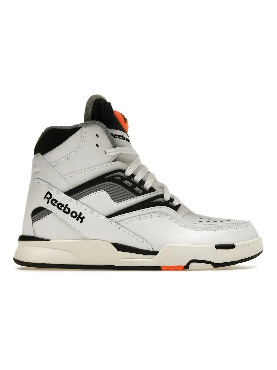 Кроссовки мужские Reebok Pump TZ, с насосом — изображение 1 из 4, черный/белый/оранжевый