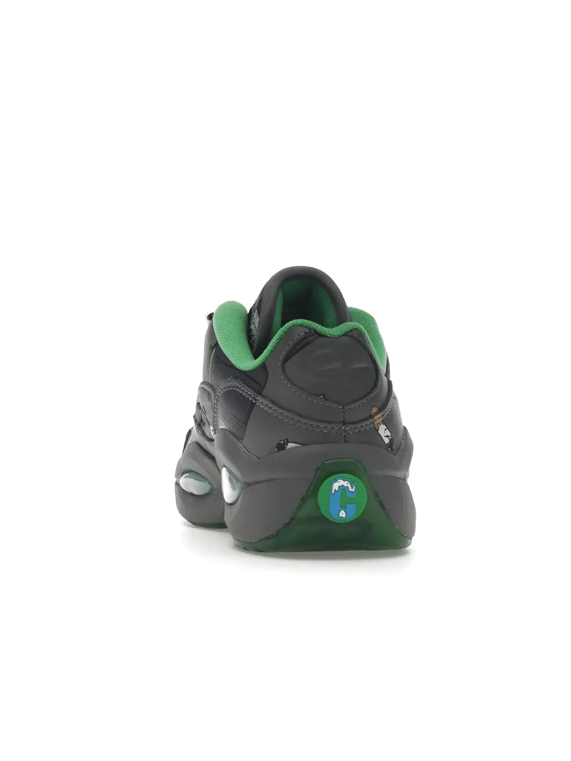 Кроссовки Reebok Question Low BBC Ice Cream Beepers & Butts — изображение 4 из 4, серый/зеленый