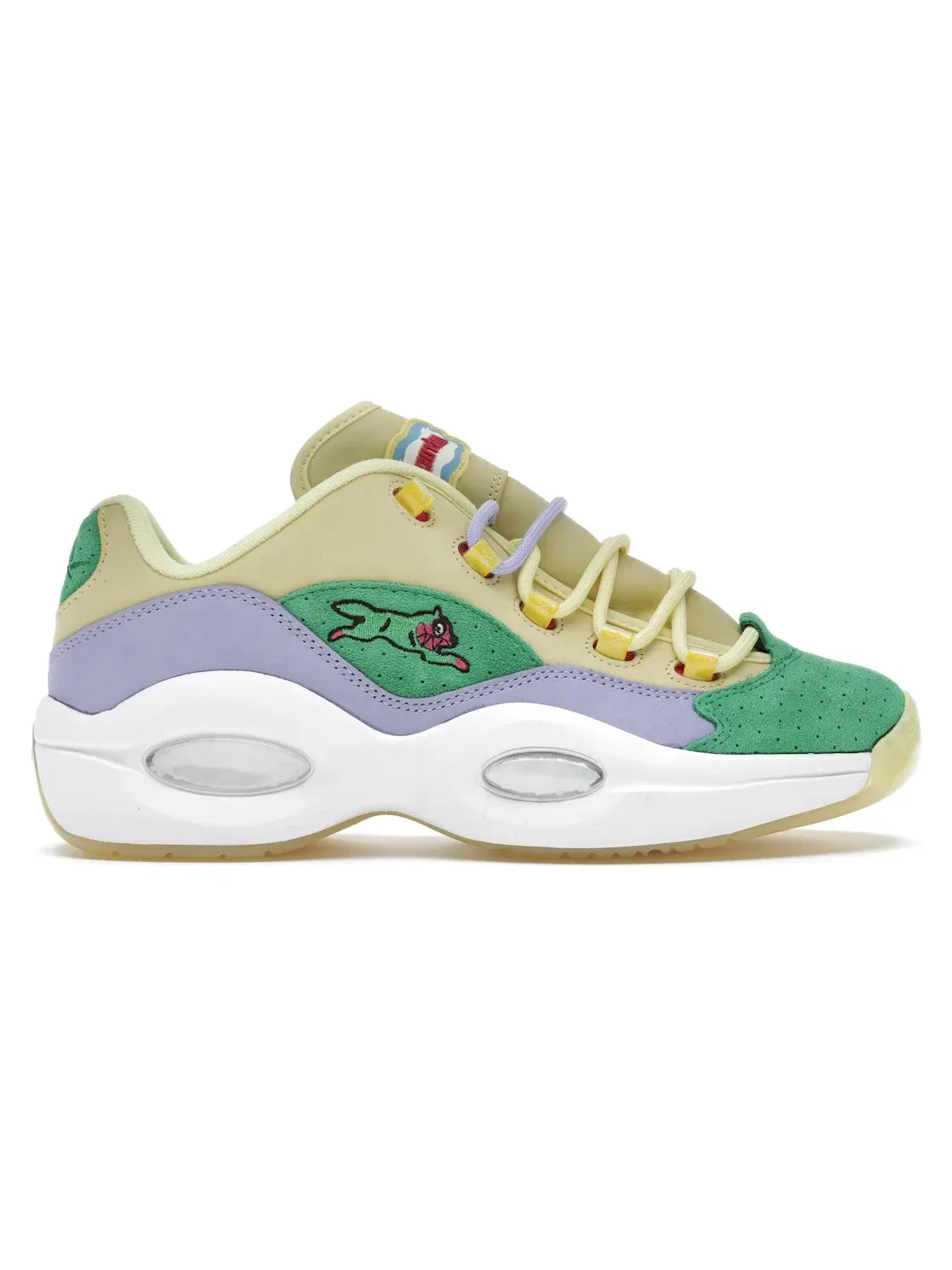Кроссовки Reebok Question Low BBC Ice Cream Running Dog Yellow Green — изображение 1 из 4
