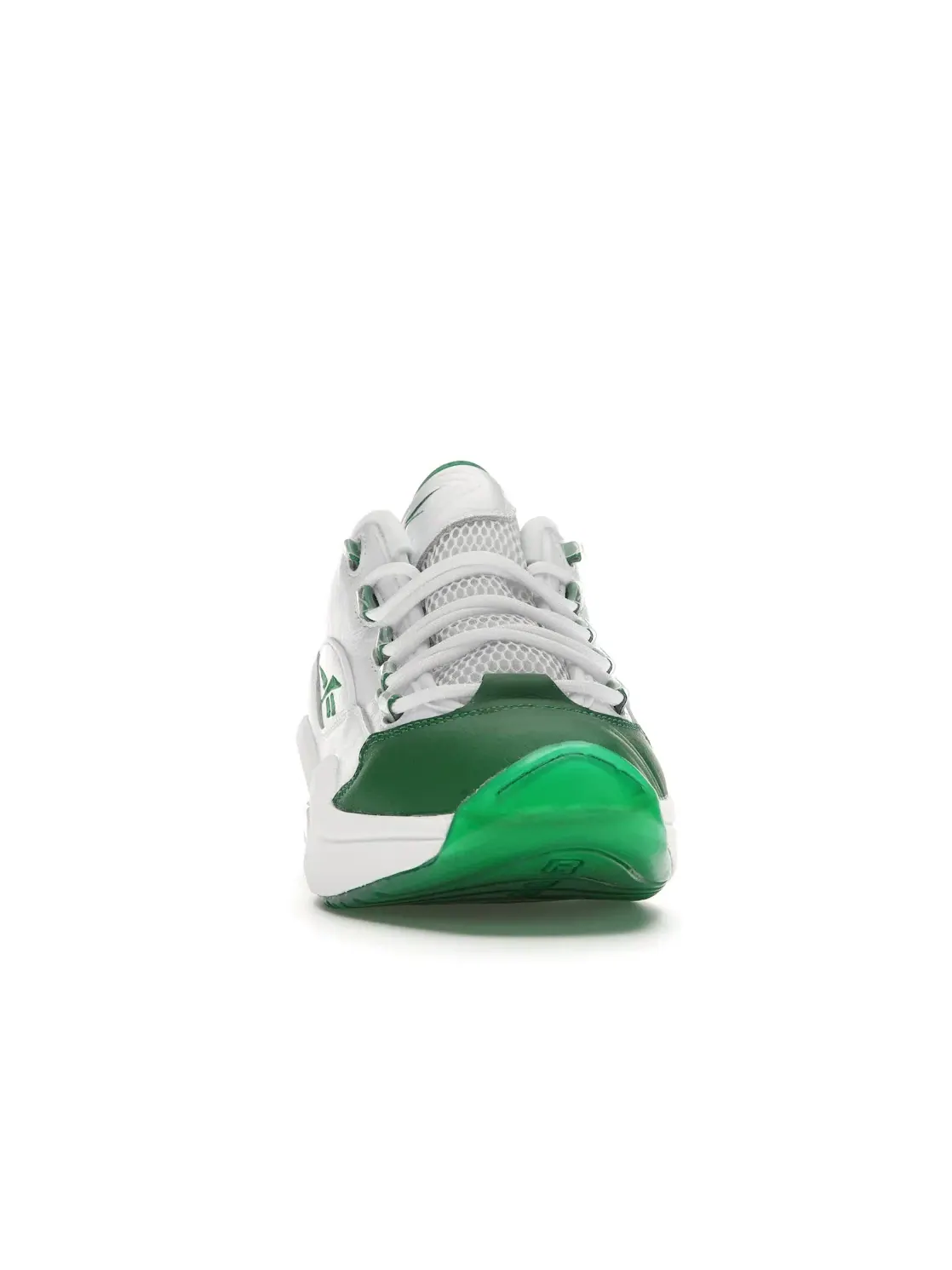 Кроссовки мужские Reebok Question Low White/Green кожаные — изображение 2 из 4, белый/зеленый