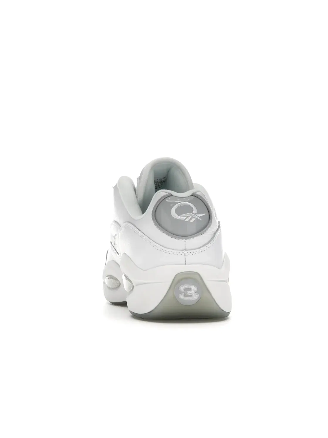 Кроссовки мужские Reebok Question Low, с контрастным мысом — изображение 4 из 4, белый/серый-серый