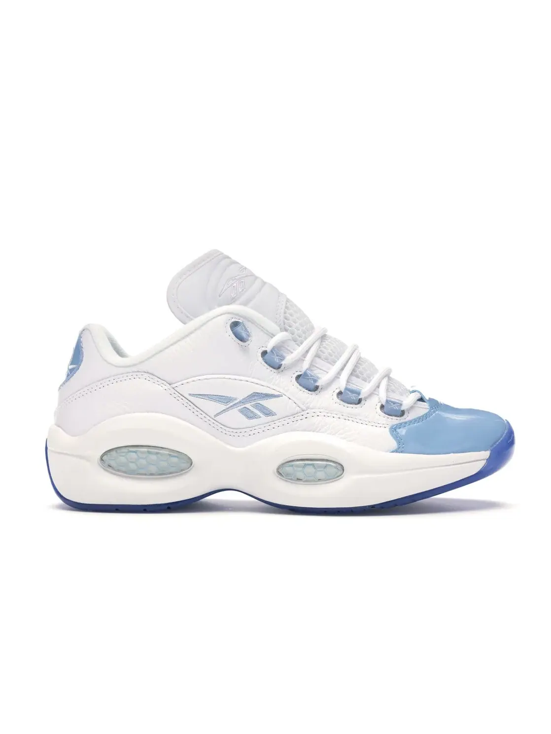 Кроссовки мужские Reebok Question Low, с патентованным мысом — изображение 1 из 4, белый/синий