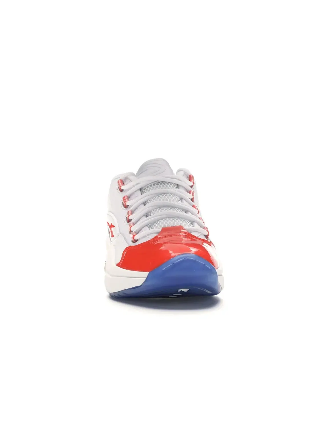 Кроссовки мужские Reebok Question Low, с патентованным носком — изображение 2 из 4, белый/оранжевый