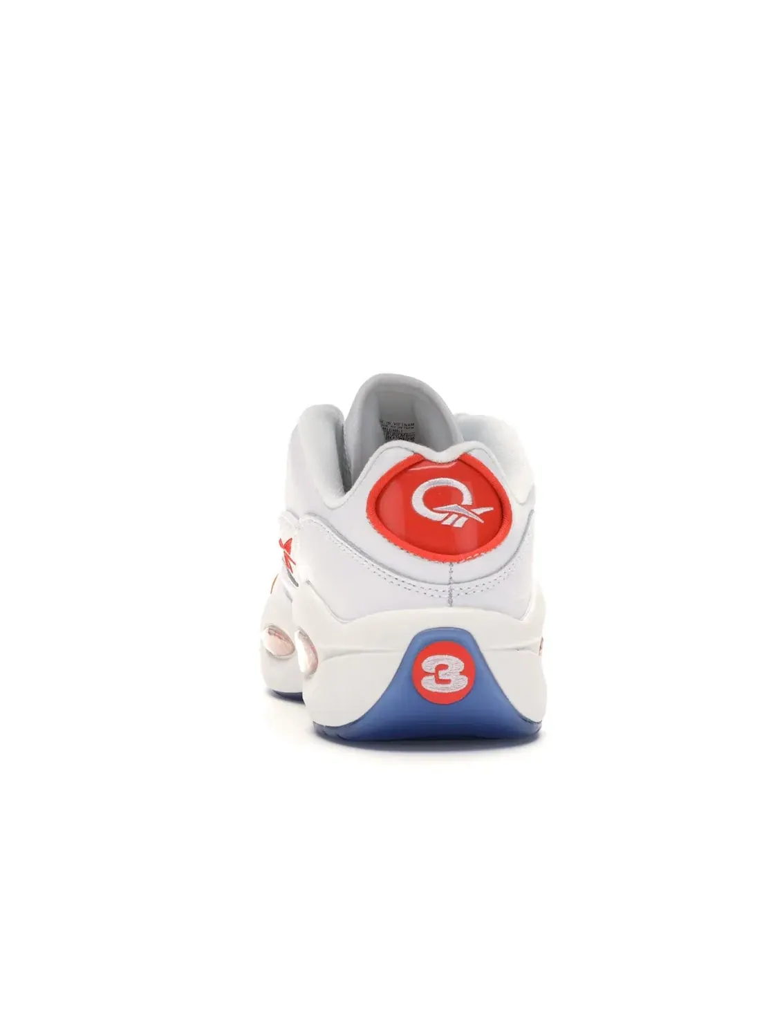 Кроссовки мужские Reebok Question Low, с патентованным носком — изображение 4 из 4, белый/оранжевый