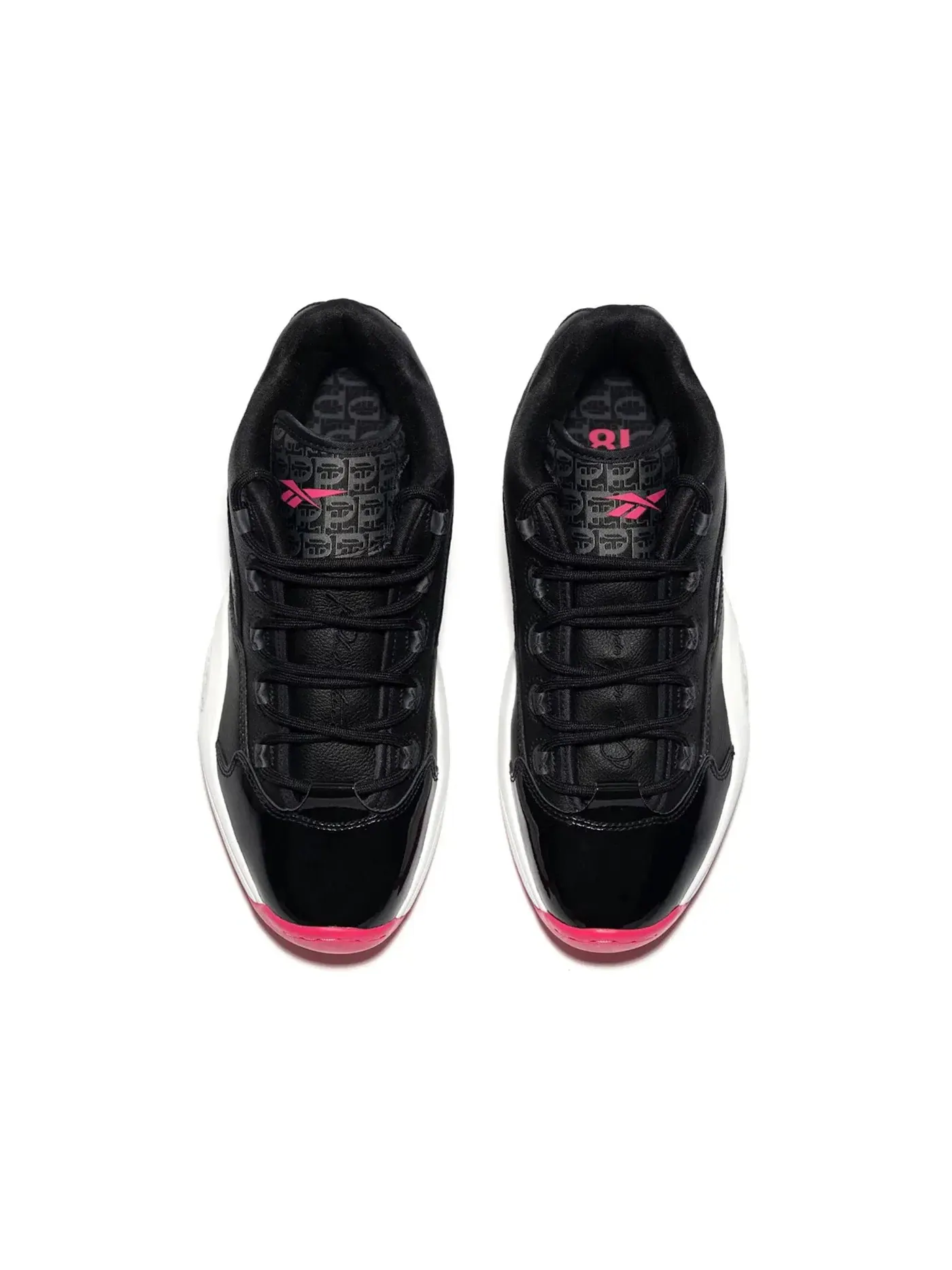 Кроссовки мужские Reebok Question Low PHANTACi Obscure Luxury — изображение 2 из 3, черный/розовый/белый