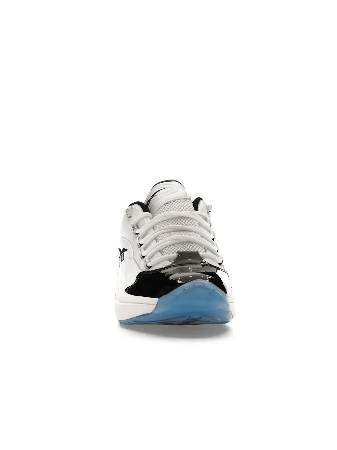 Кроссовки мужские Reebok Question Low Lifestyle, кожаные, низкие — изображение 2 из 4, белые с черным