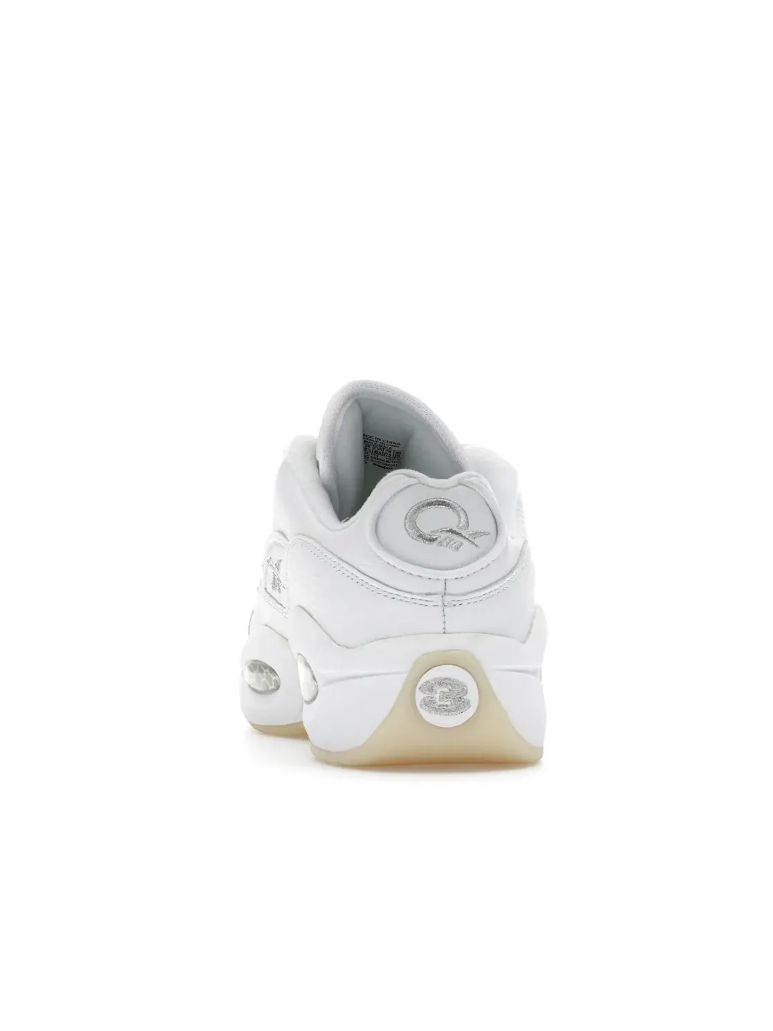 Кроссовки Reebok Question Low Lifestyle, кожаные — изображение 4 из 4, белый серебристый