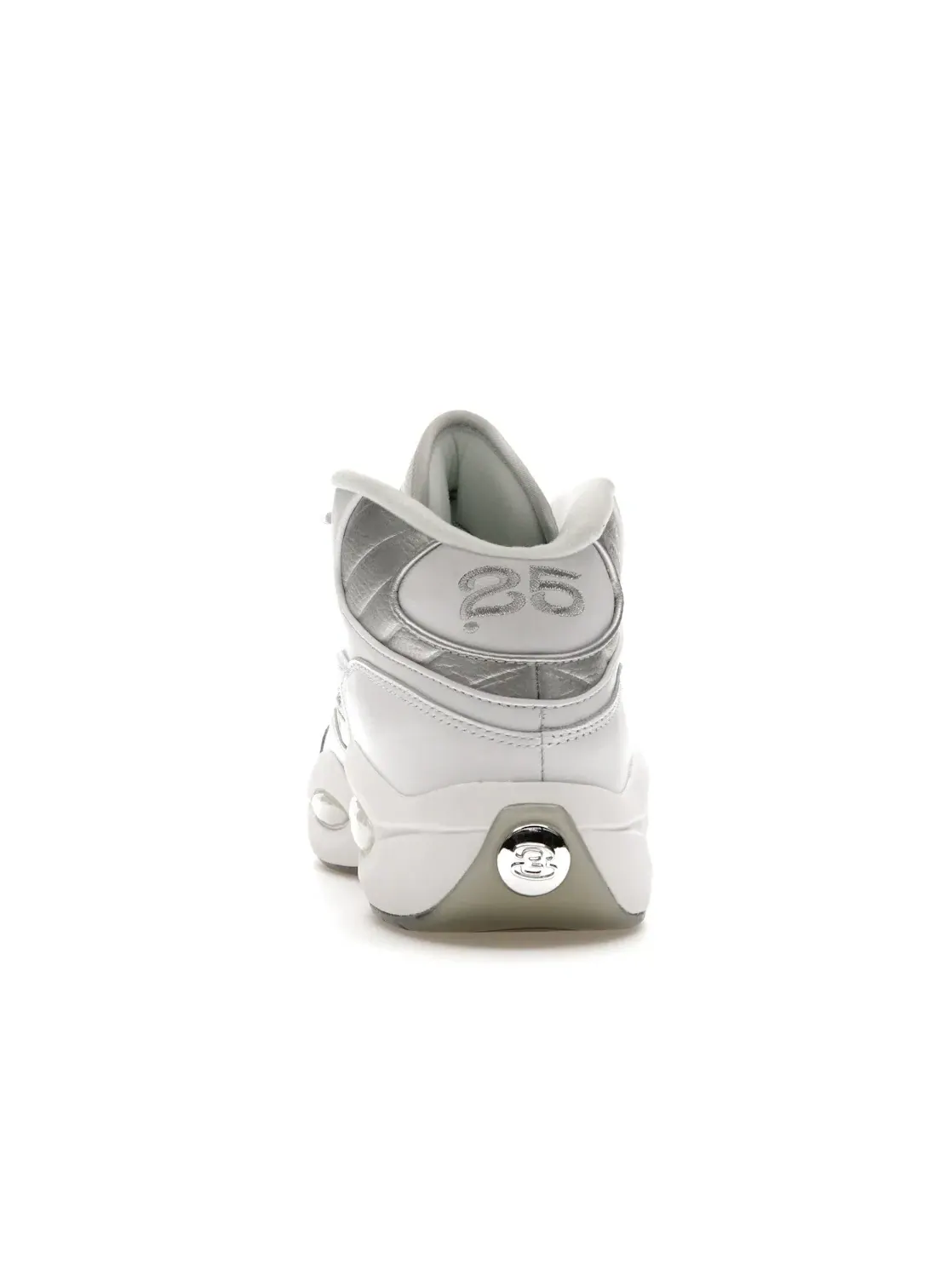 Кроссовки мужские Reebok Question Mid Lifestyle, серебряный носок — изображение 4 из 4, белый