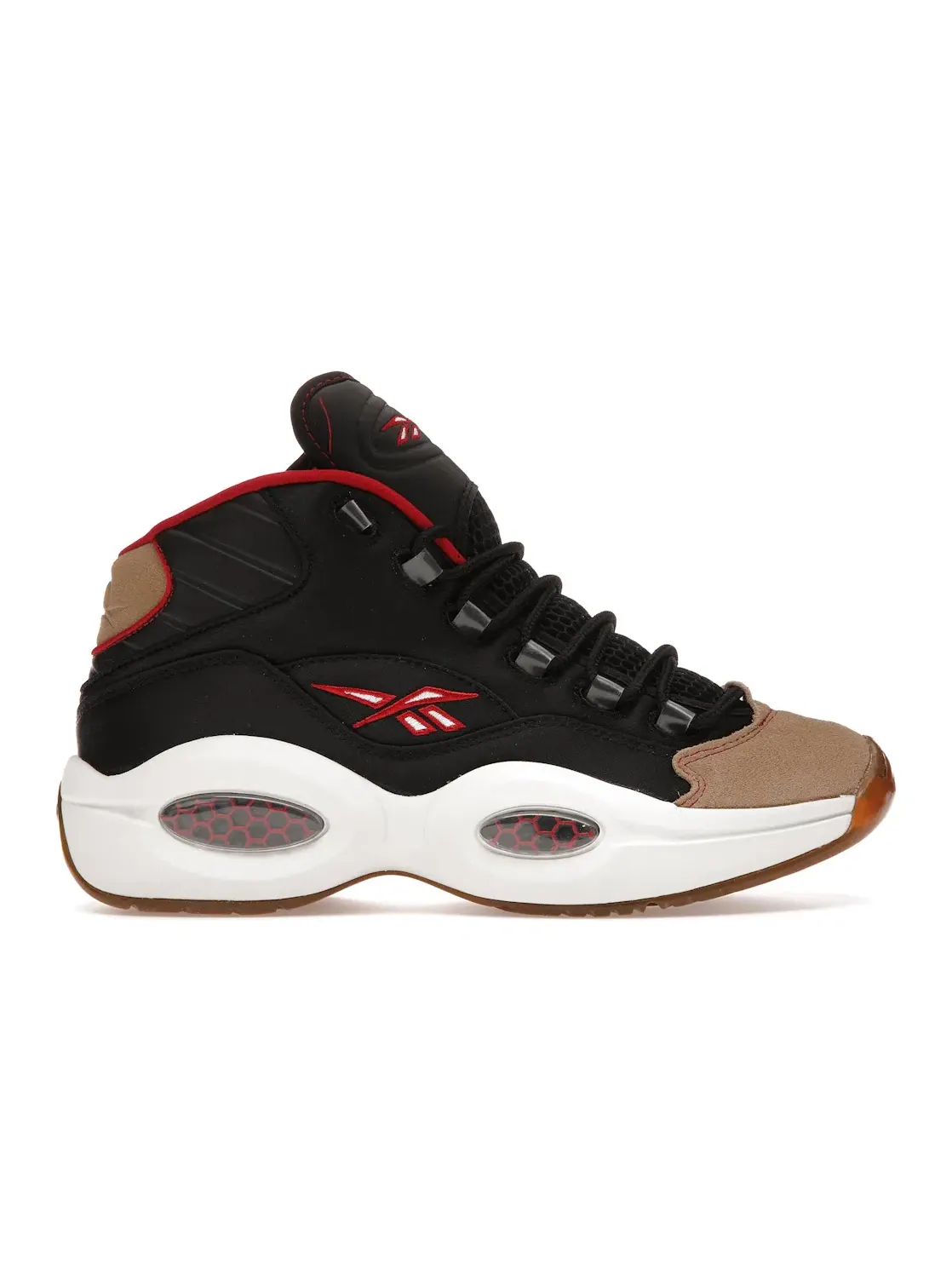 Кроссовки мужские Reebok Question Mid, Lifestyle — изображение 1 из 4, черный/красный/серый