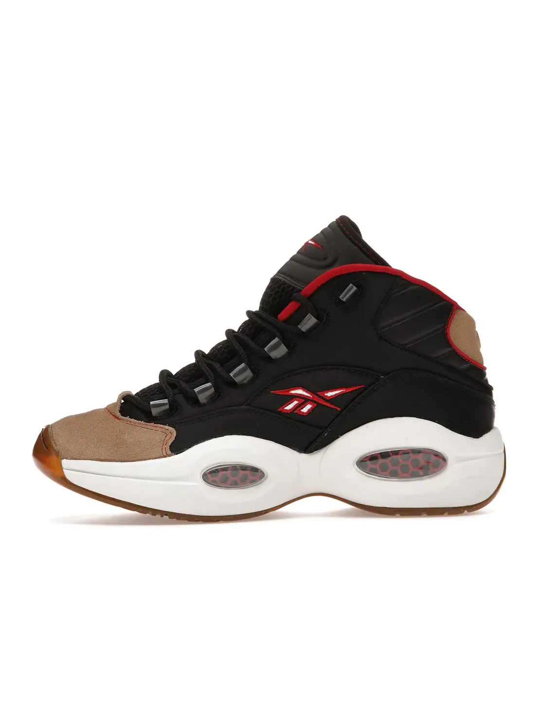 Кроссовки мужские Reebok Question Mid, Lifestyle — изображение 3 из 4, черный/красный/серый