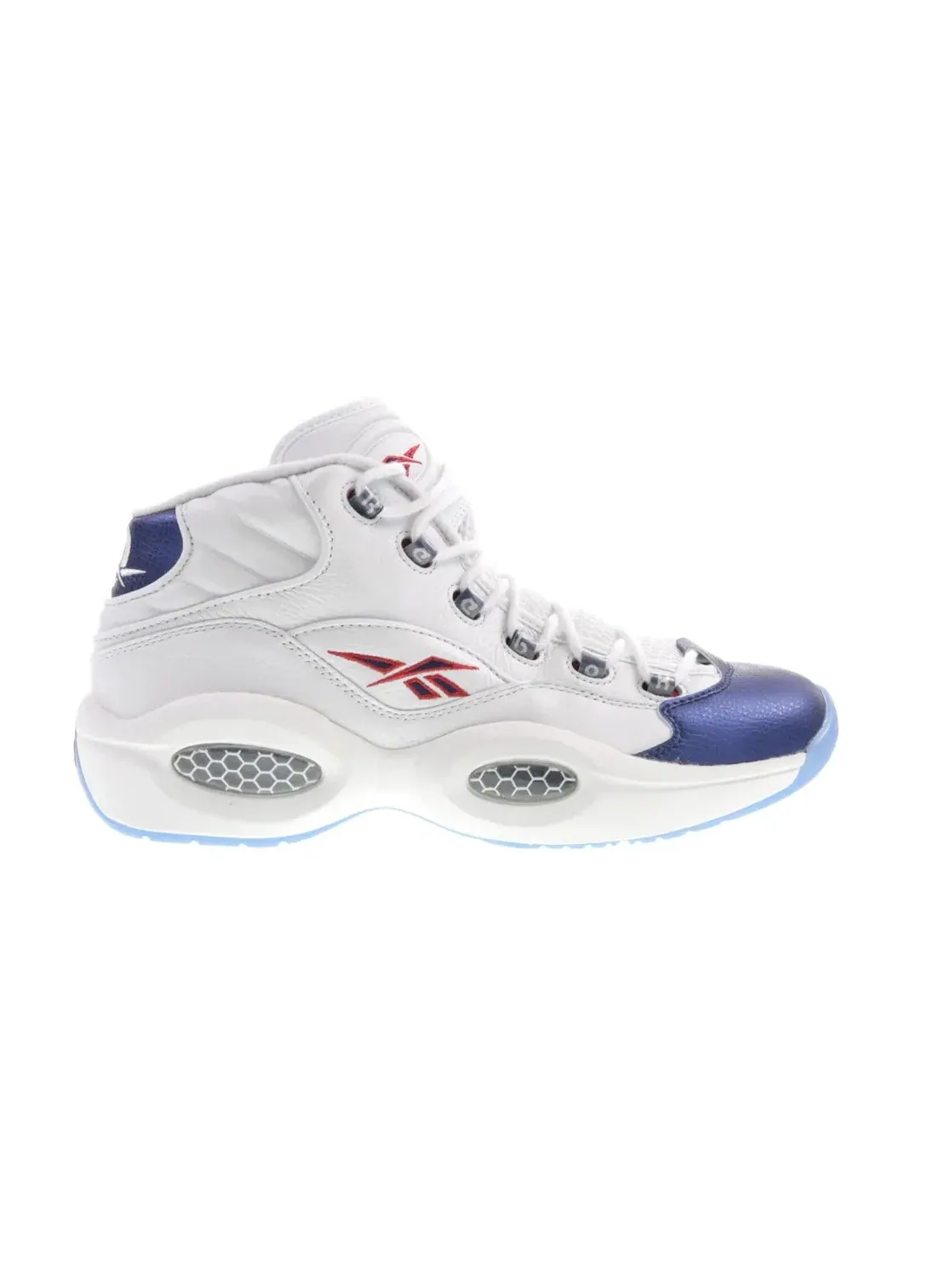 Кроссовки мужские Reebok Question Mid White/Pearlized Navy/Red — изображение 1 из 4