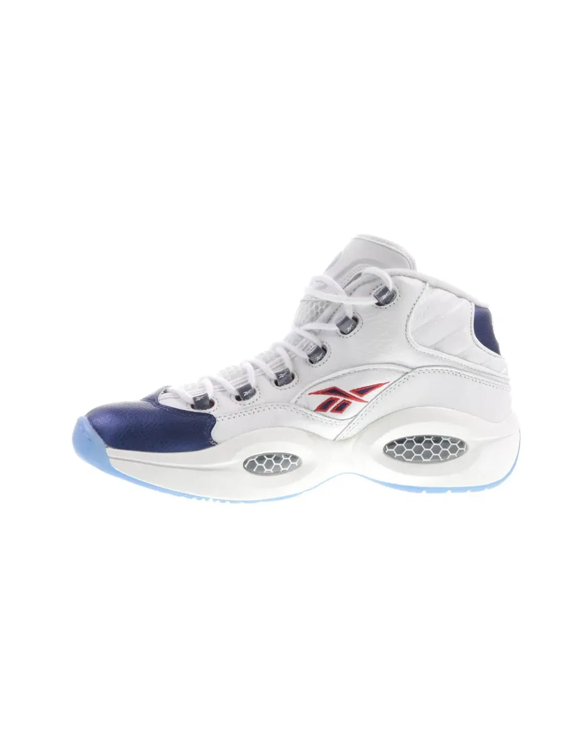 Кроссовки мужские Reebok Question Mid White/Pearlized Navy/Red — изображение 3 из 4