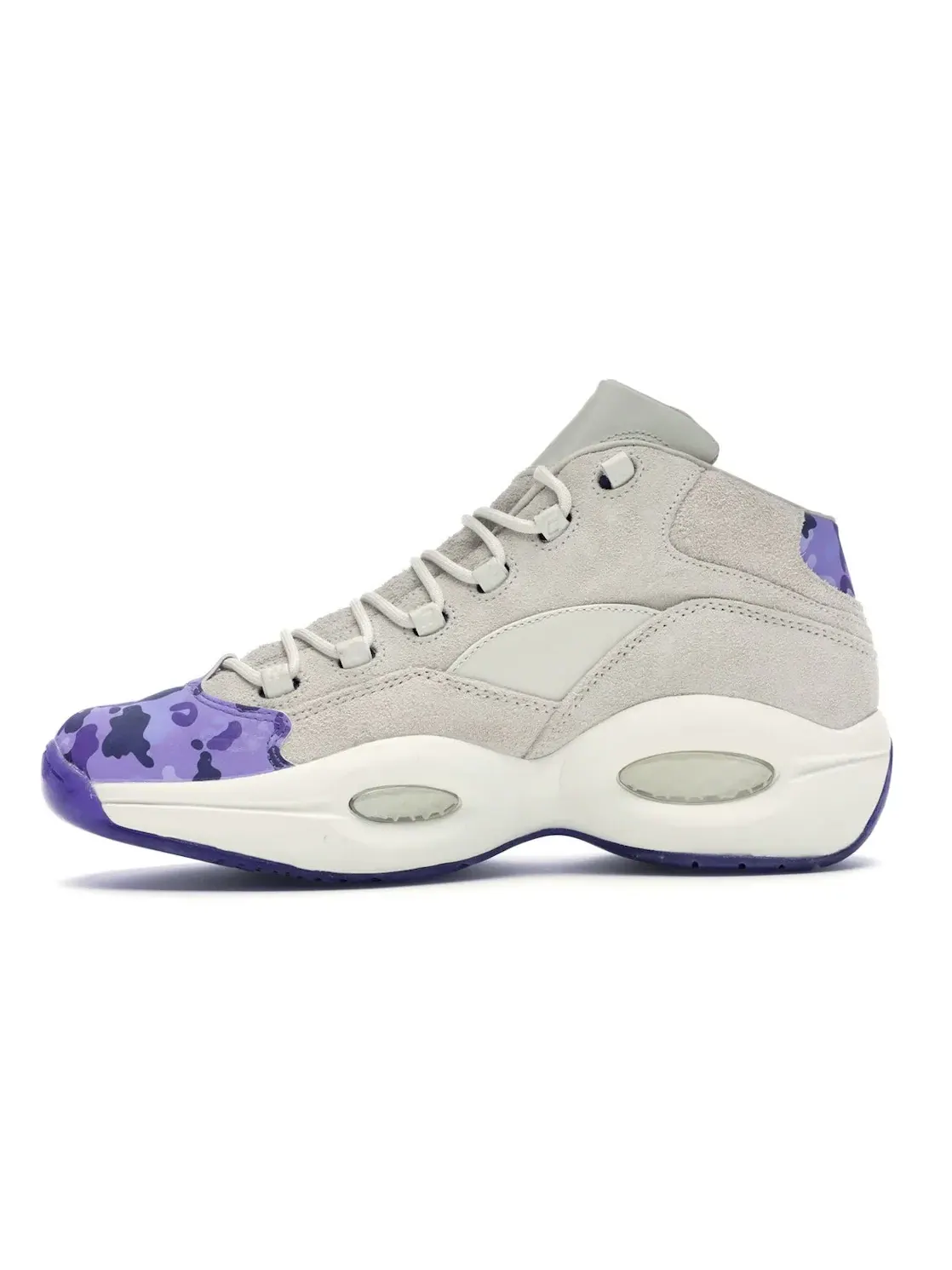 Кроссовки Reebok Question Mid Cam'Ron, с принтом — изображение 3 из 4, фиолетовый