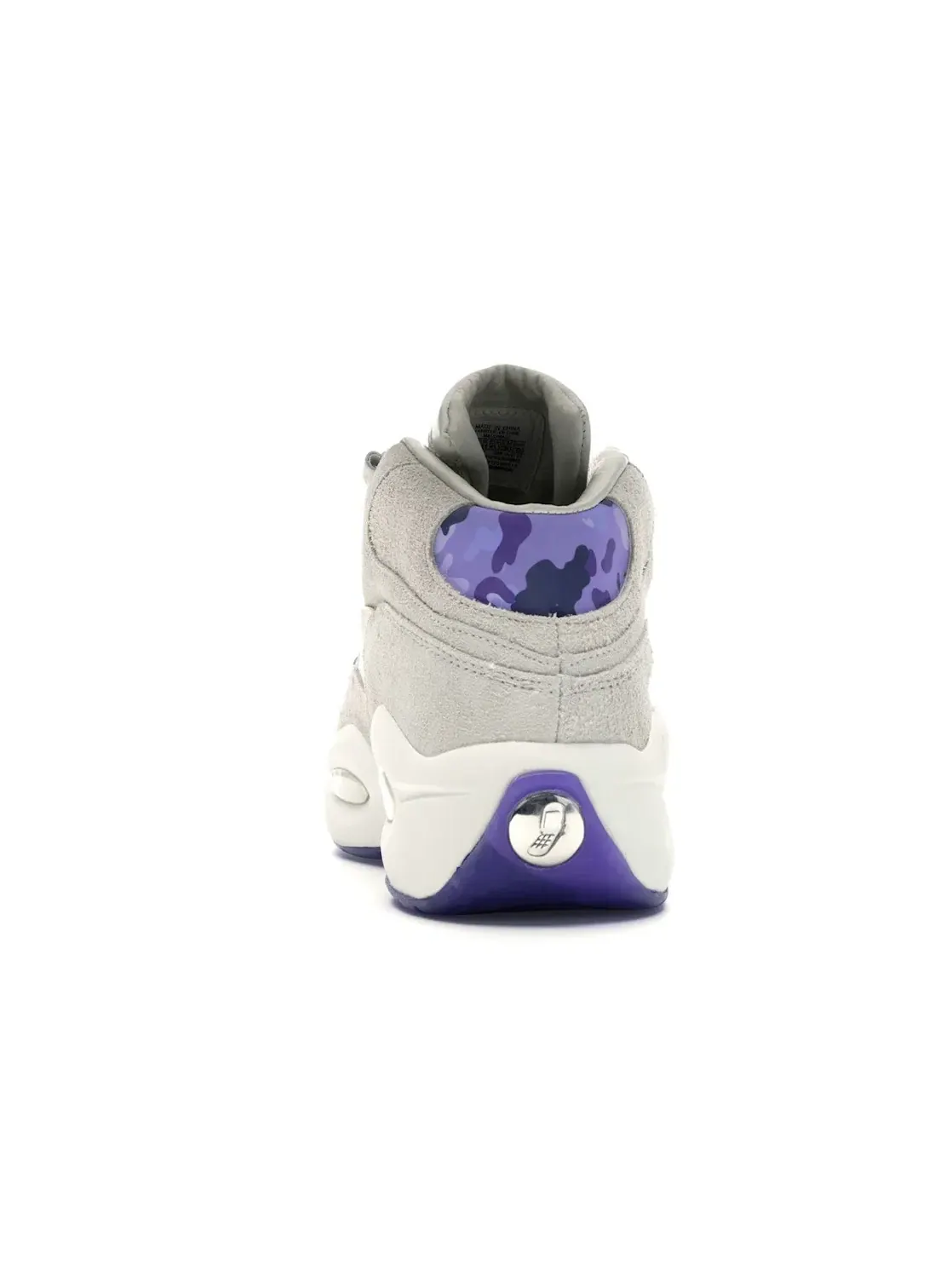 Кроссовки Reebok Question Mid Cam'Ron, с принтом — изображение 4 из 4, фиолетовый