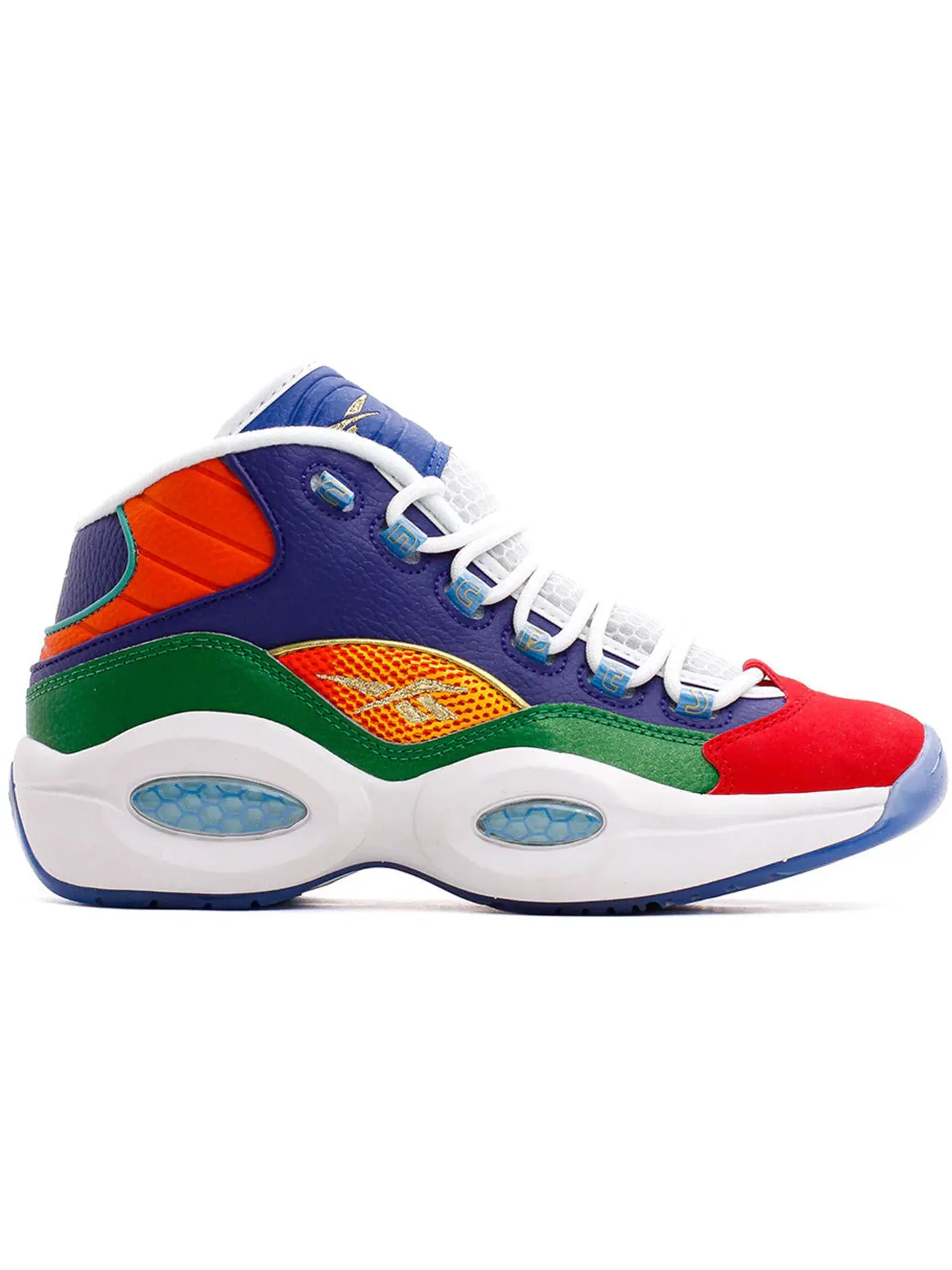 Кроссовки мужские Reebok Question Mid lifestyle, с принтом — изображение 1 из 1