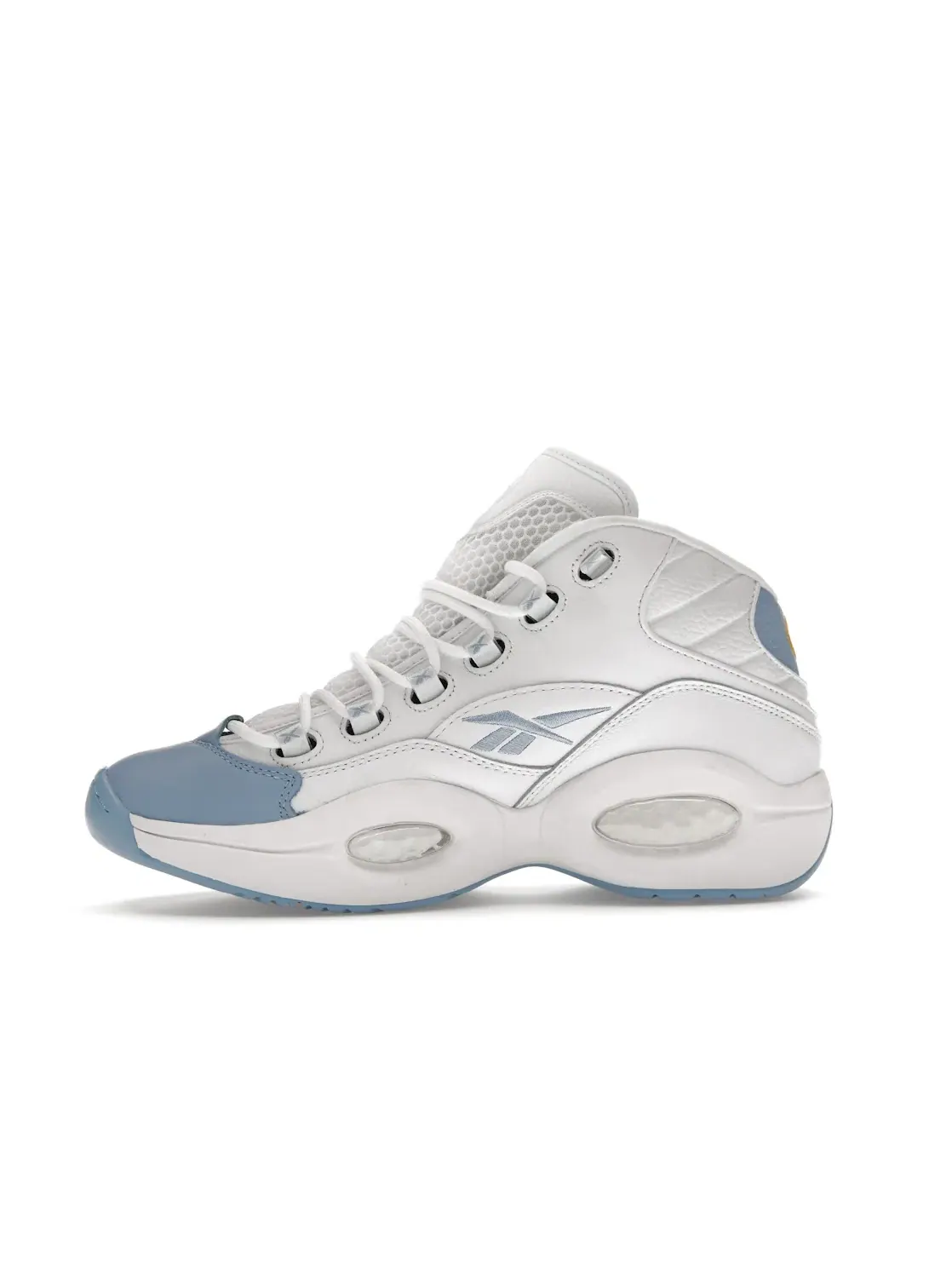 Баскетбольные кроссовки Reebok Question Mid Denver Nuggets — изображение 3 из 4, белый/синий/желтый