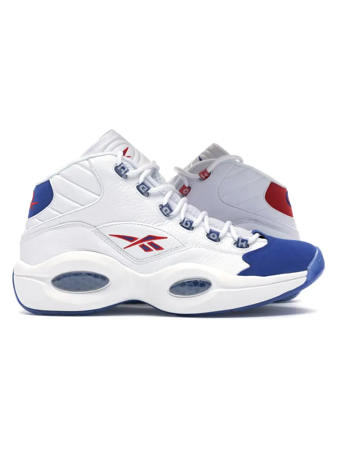 Кроссовки Reebok Question Mid Lifestyle, асимметричный дизайн — изображение 1 из 4, белый/-красный