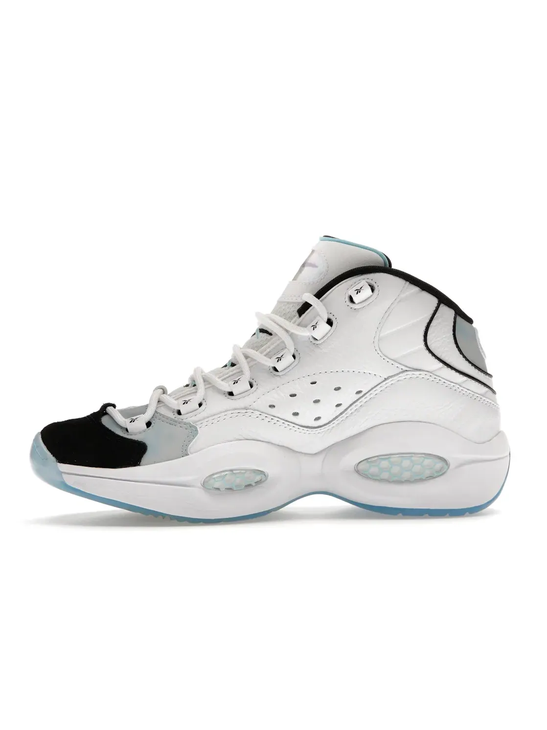 Кроссовки Reebok Question Mid Double Toe Anuel AA, lifestyle — изображение 3 из 4, белый/черный/синий