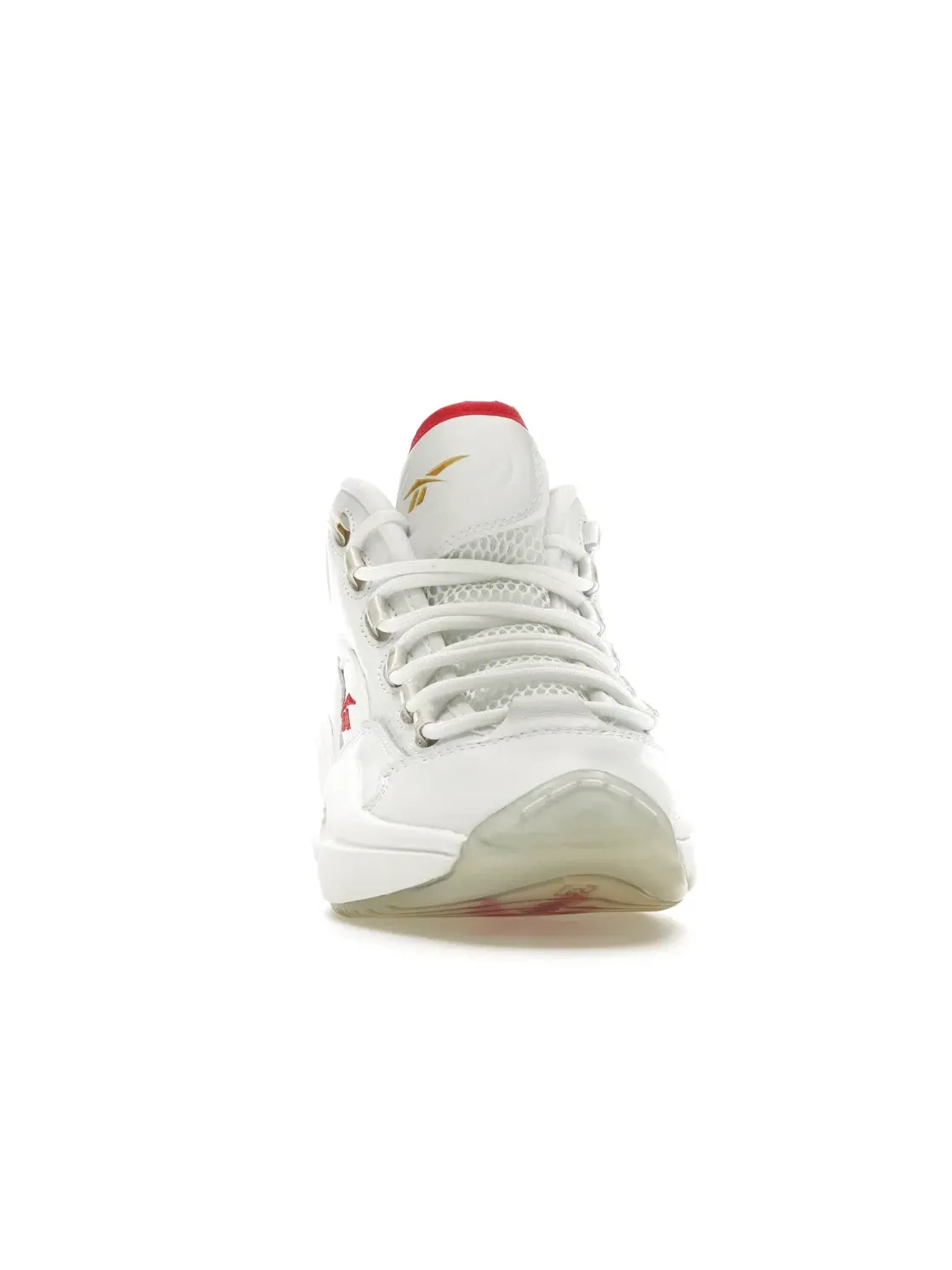 Кроссовки мужские Reebok Question Mid, lifestyle — изображение 2 из 4, белый/белый/красный