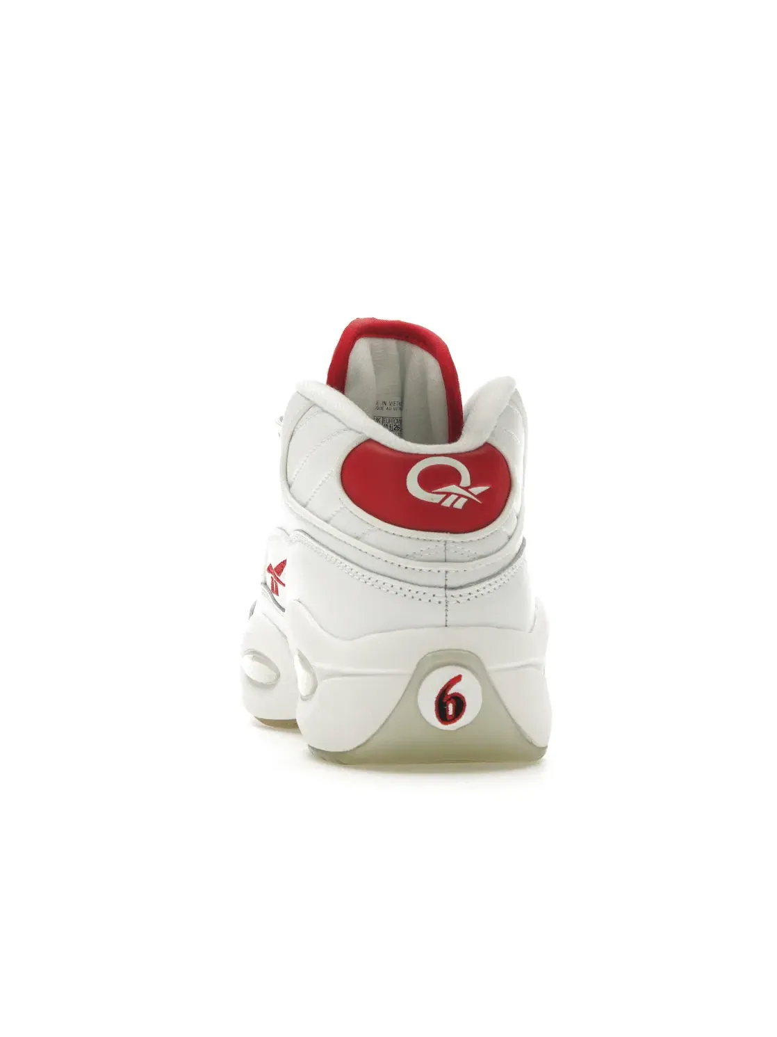 Кроссовки мужские Reebok Question Mid, lifestyle — изображение 4 из 4, белый/белый/красный