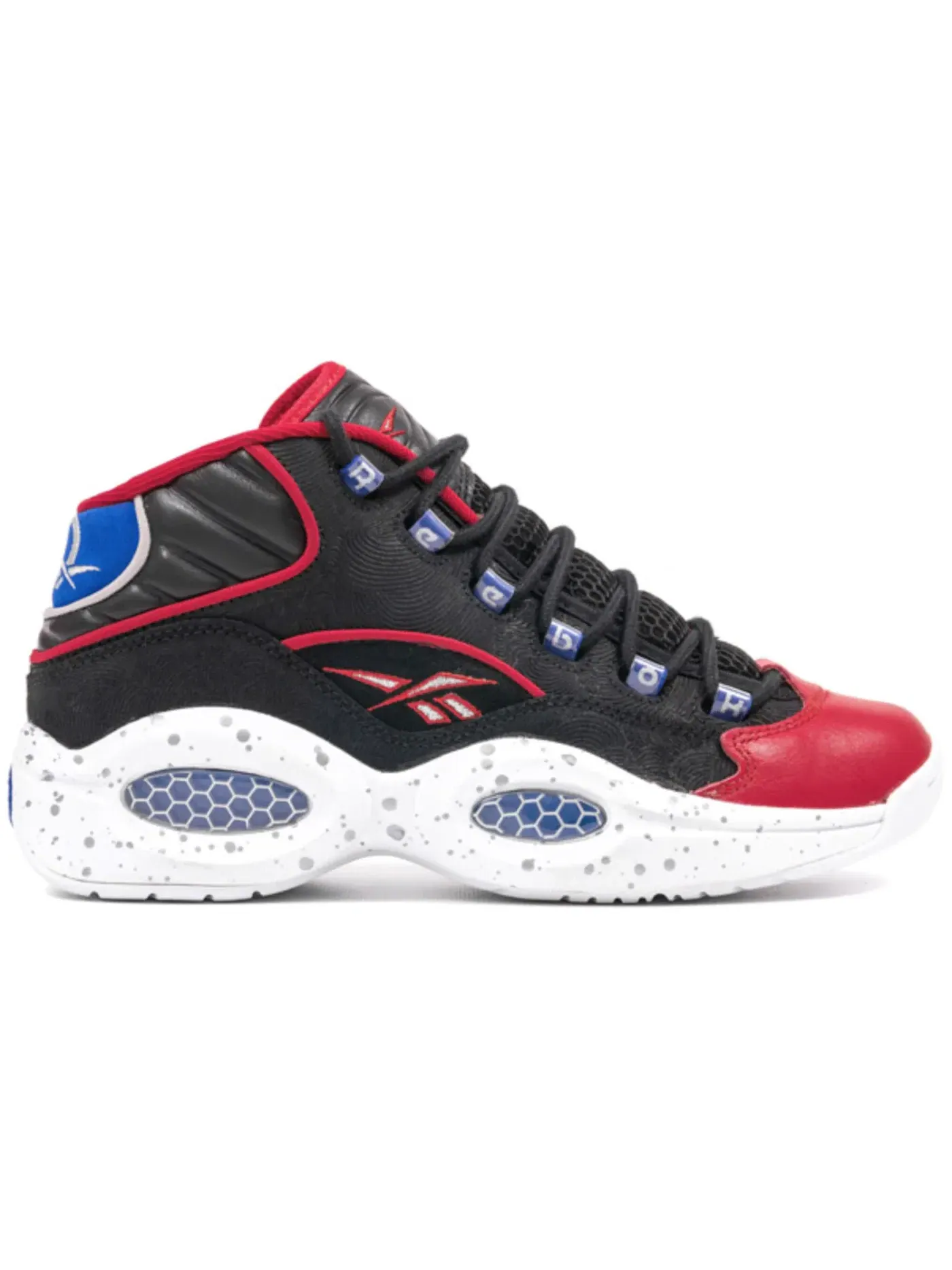 Кроссовки мужские Reebok Question Mid Lifestyle — изображение 1 из 1, черный/белый/красный