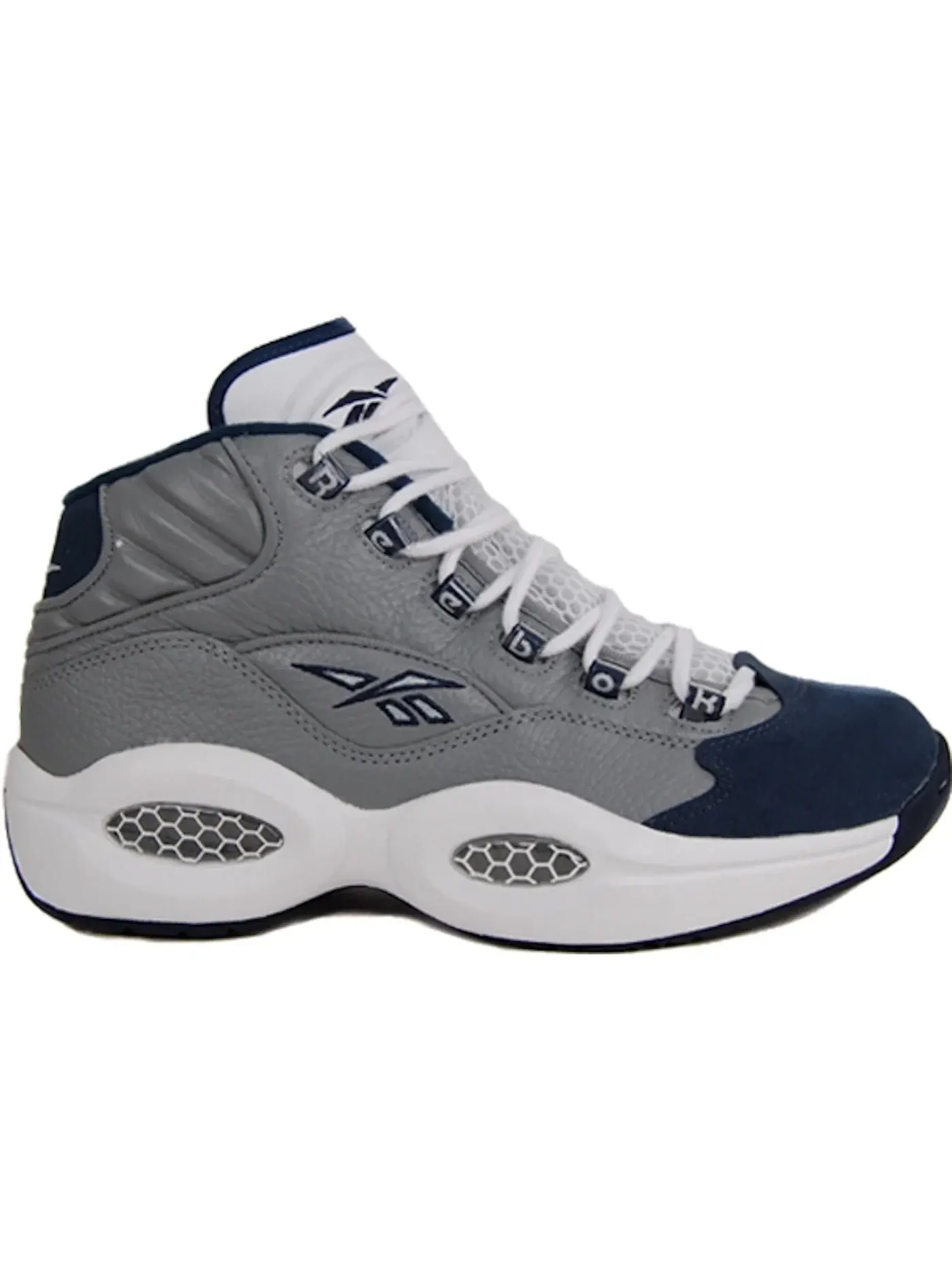 Кроссовки мужские Reebok Question Mid, для активного отдыха — изображение 1 из 1, серый/темно-синий/белый