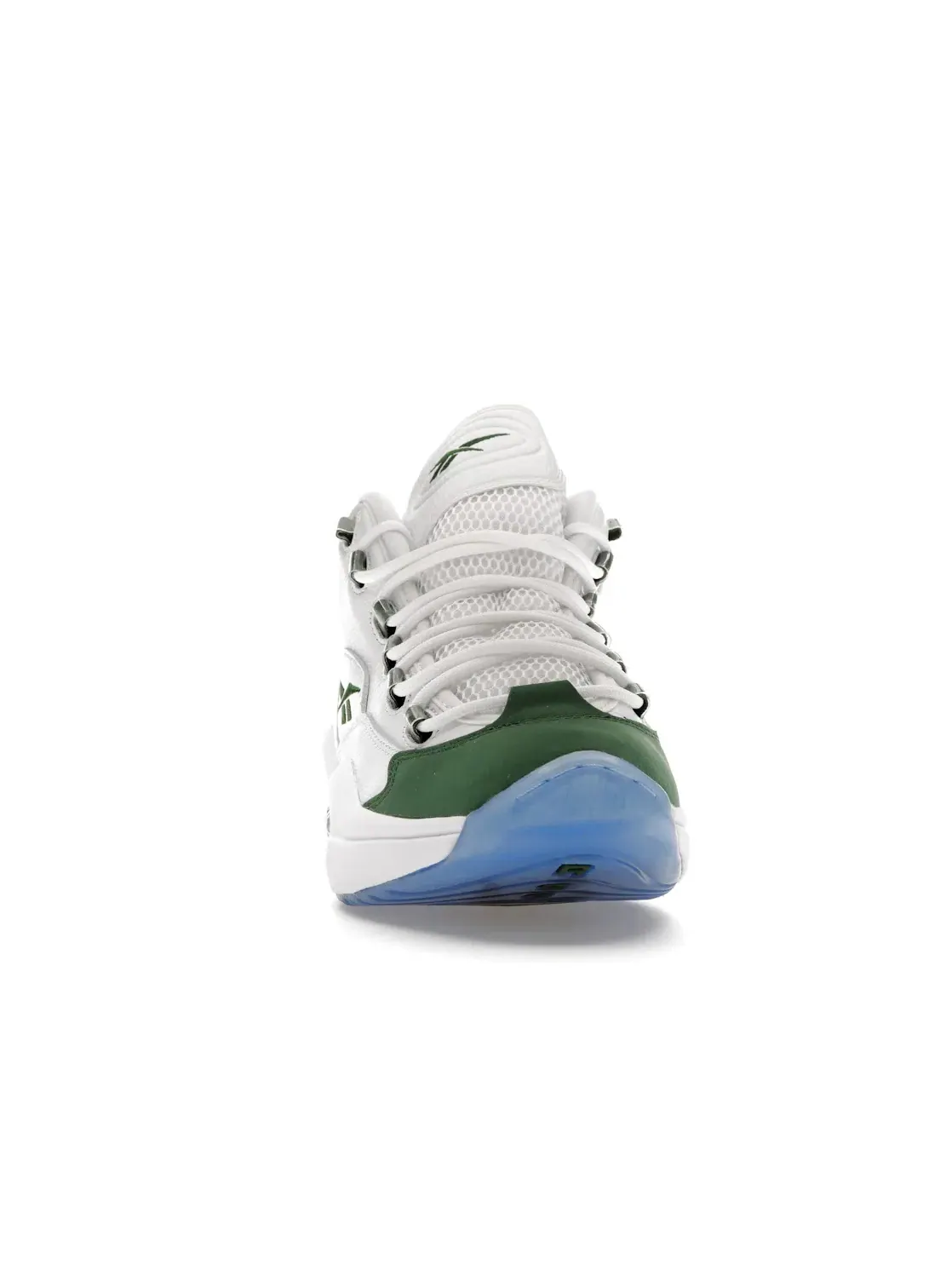 Кроссовки мужские Reebok Question Mid Cloud White/Pine Green/Cloud White — изображение 2 из 4, белый/зеленый/белый