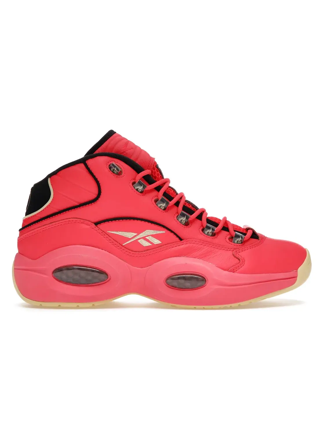Кроссовки Reebok Question Mid Hot Ones, лимитированный выпуск — изображение 1 из 4, красный/черный