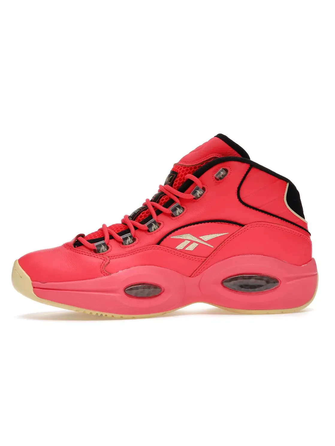 Кроссовки Reebok Question Mid Hot Ones, лимитированный выпуск — изображение 3 из 4, красный/черный