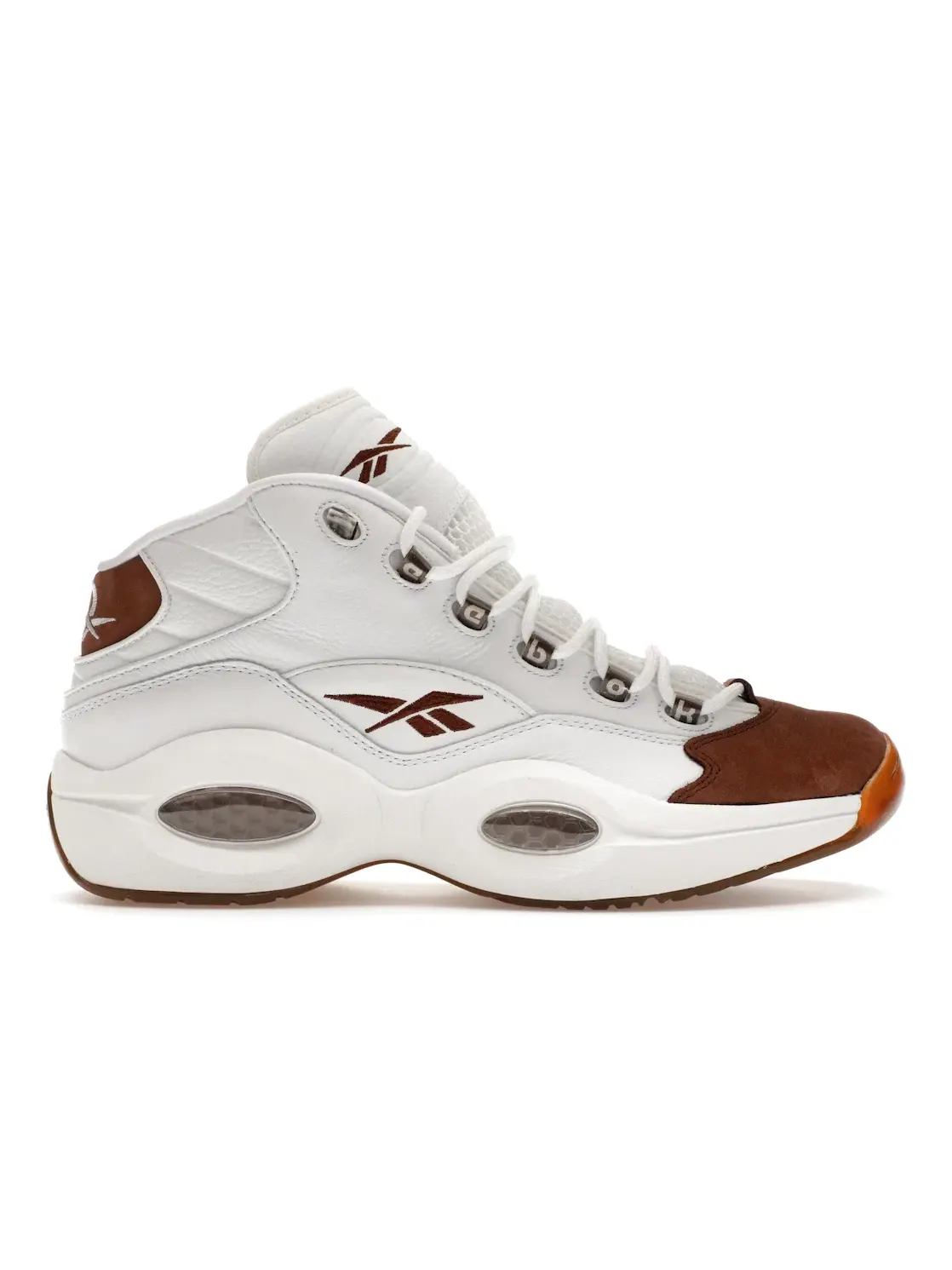 Кроссовки Reebok Question Mid Lifestyle, кожа и замша — изображение 1 из 4, коричневый