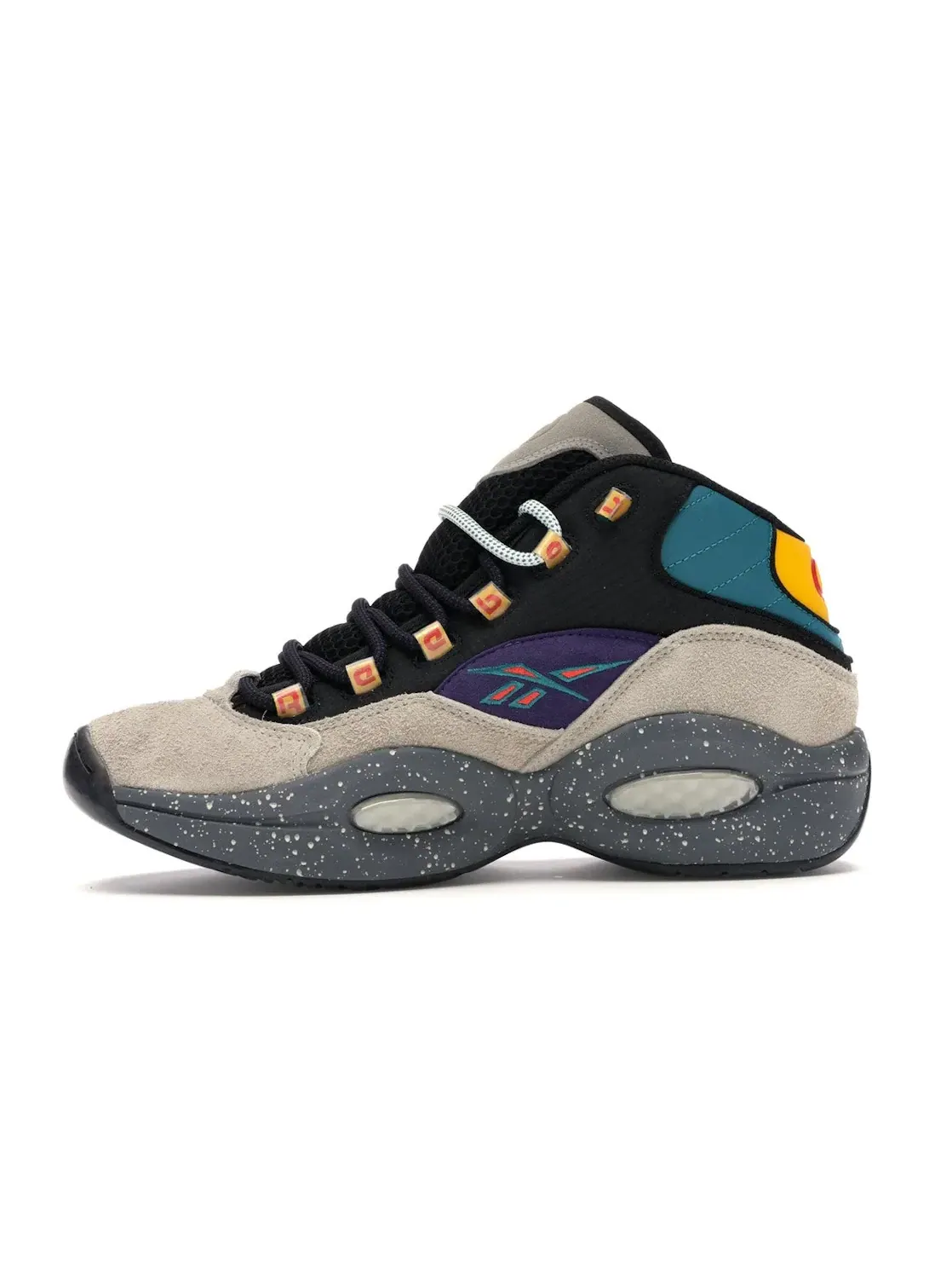 Кроссовки Reebok Question Mid Nice Kicks Bubba Chuck, с амортизацией Hexalite — изображение 3 из 4, черный