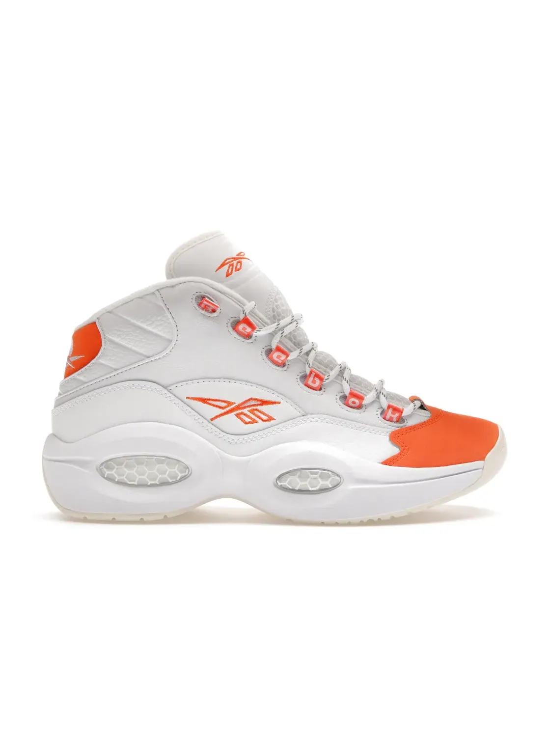 Кроссовки Reebok Question Mid Lifestyle — изображение 1 из 4, белый/оранжевый