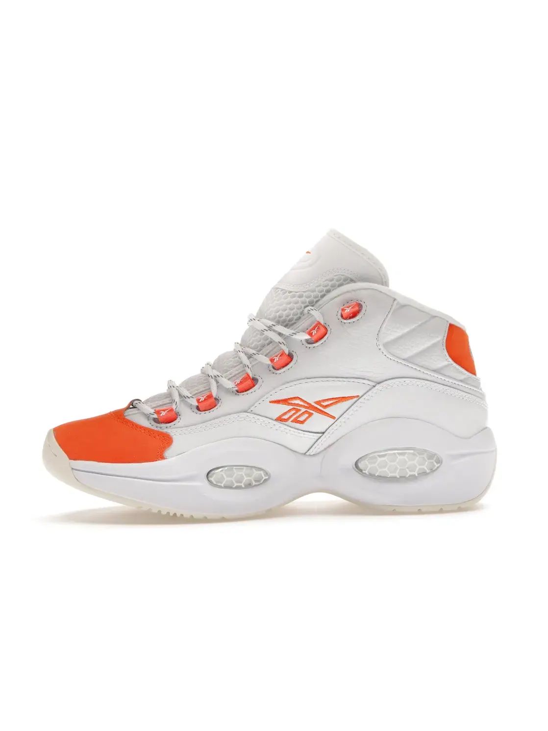 Кроссовки Reebok Question Mid Lifestyle — изображение 3 из 4, белый/оранжевый